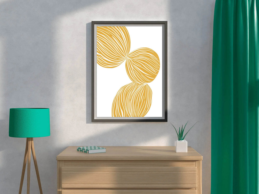 Yellow Braid Wall Art - beink online art store