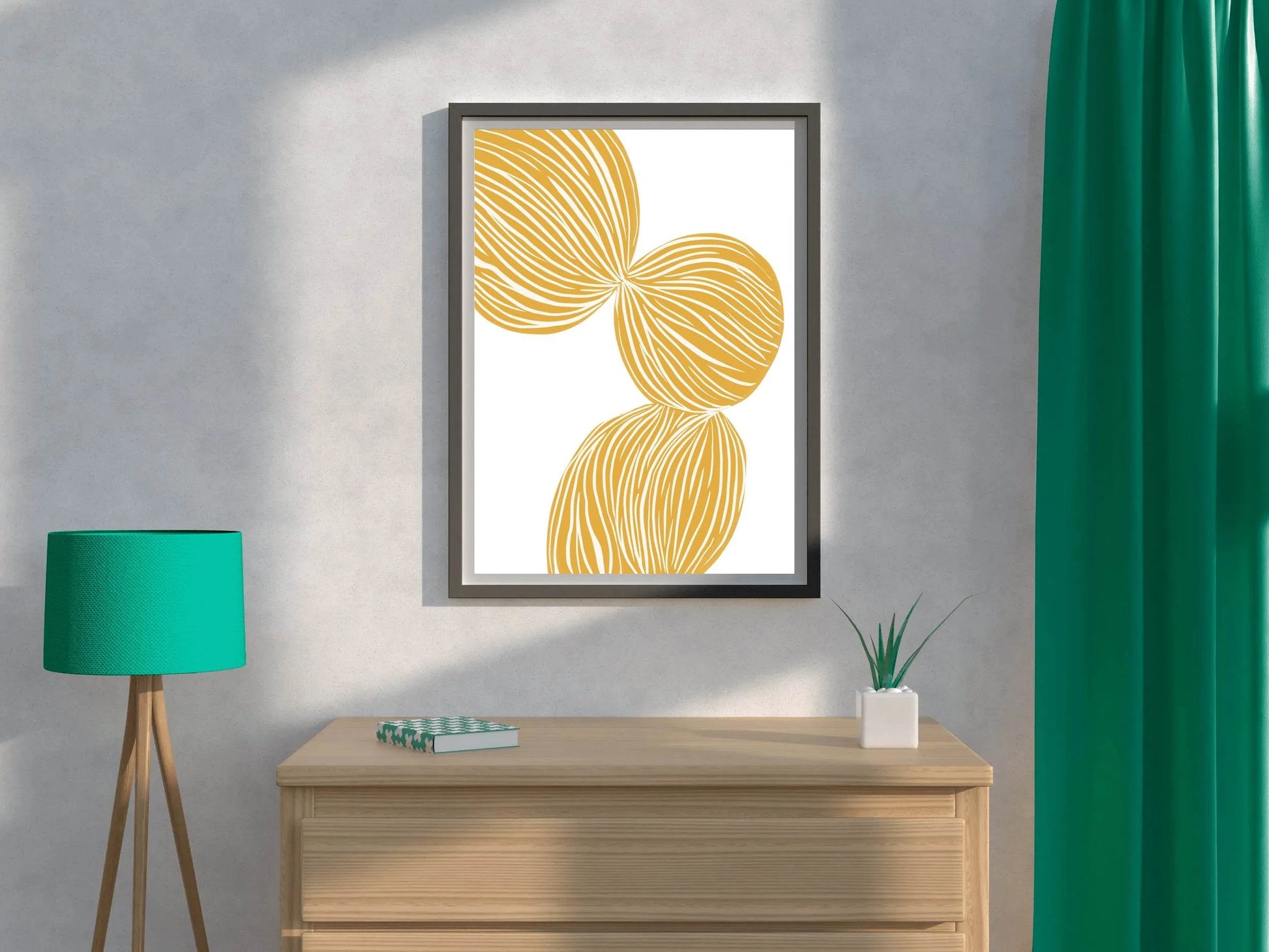 Yellow Braid Wall Art - beink online art store