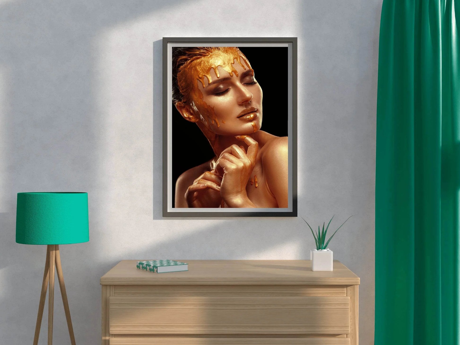 Gold Woman Wall Art - beink online art store