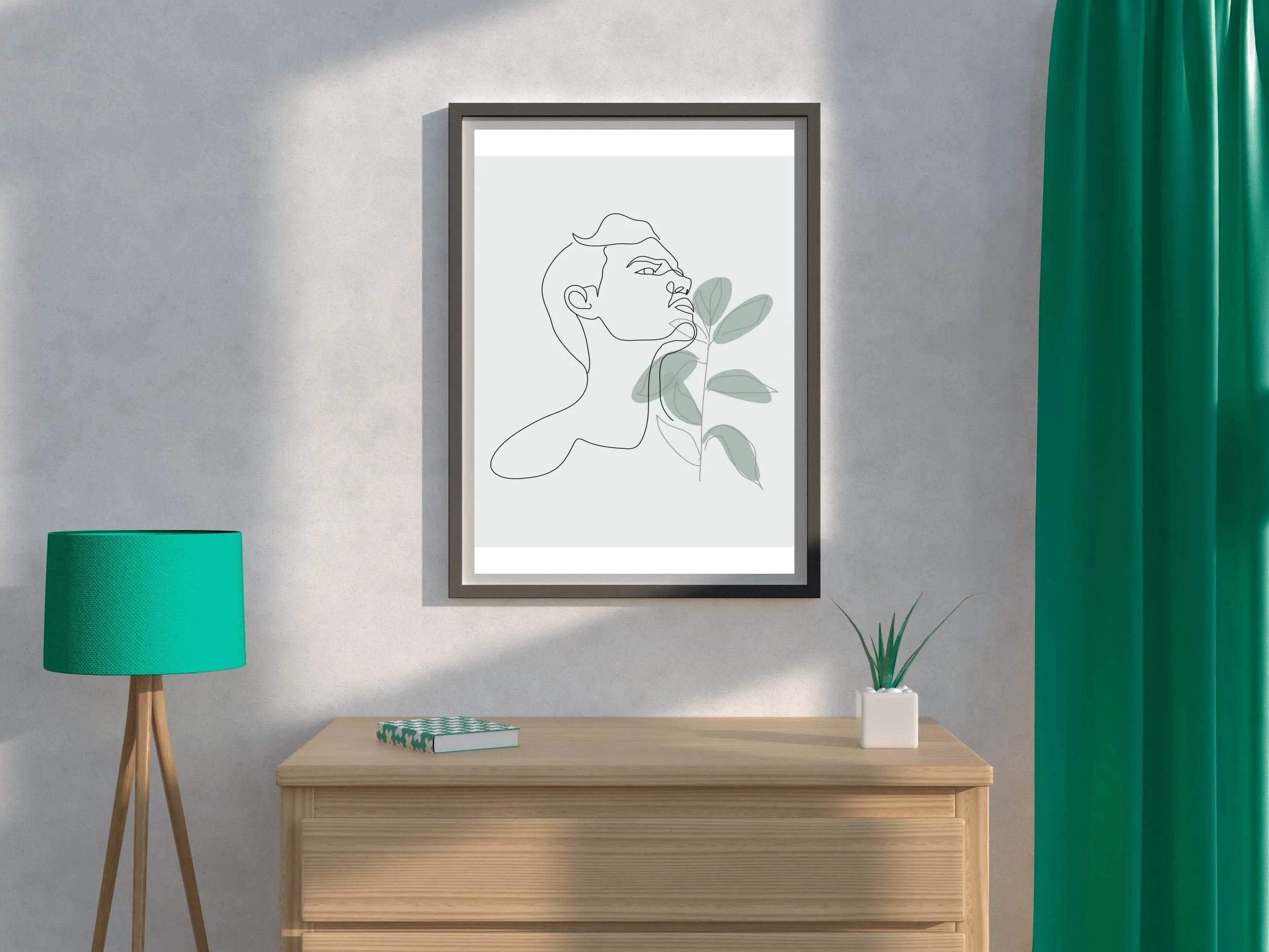 Man With a Flower in His Hand Wall Art - beink online art store