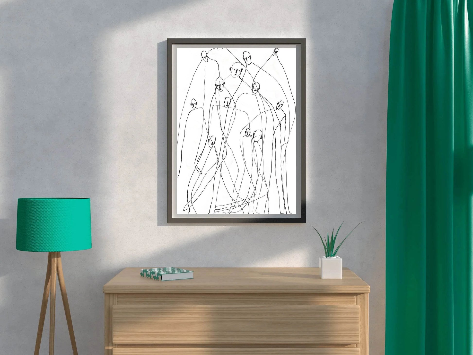 Human Network - Sense of Community Wall Art - beink online art store