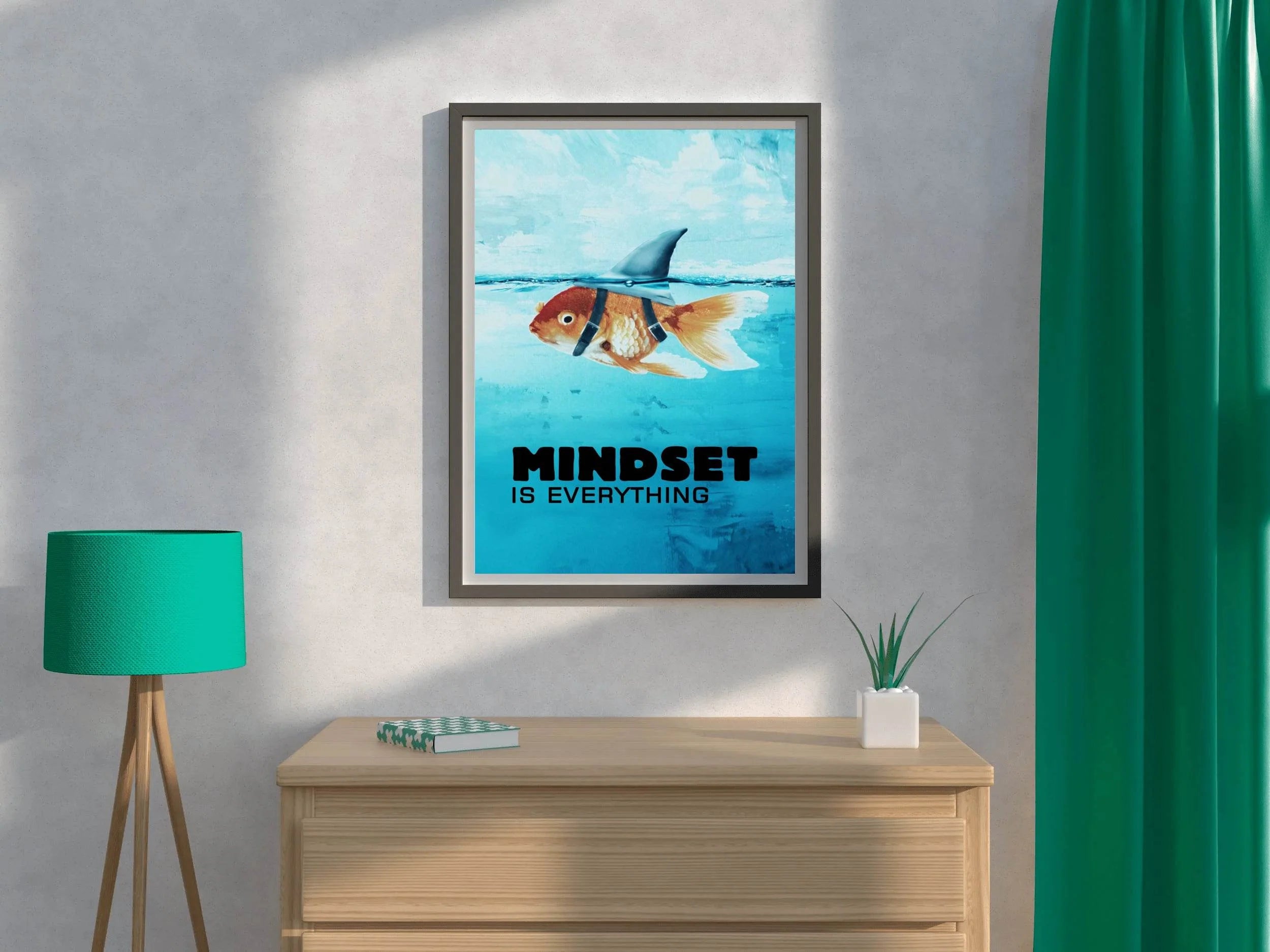 Mindset is Everthing Motivational Wall Art - beink online art store