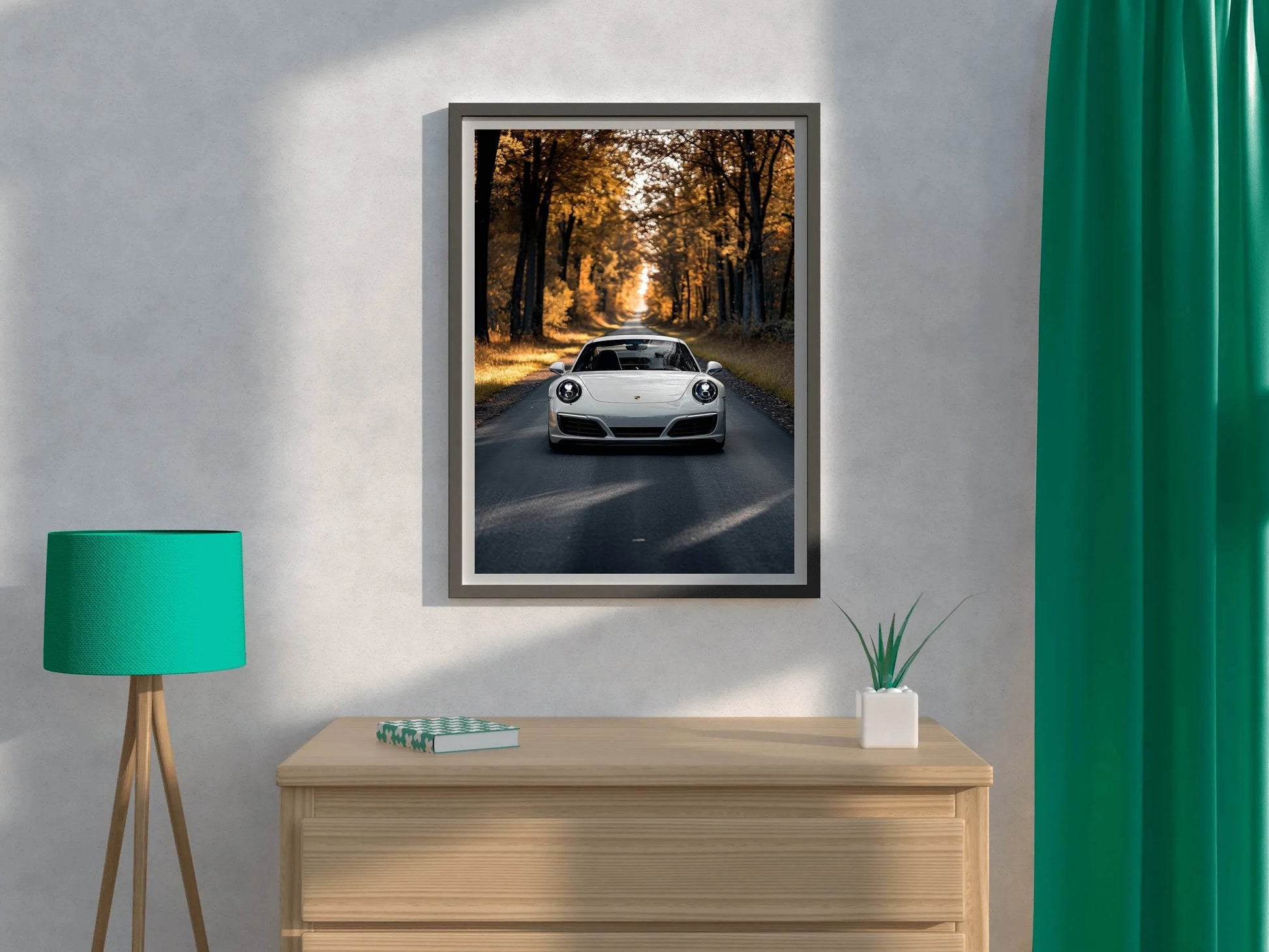 Porsche Carrera White Wall Art - beink online art store