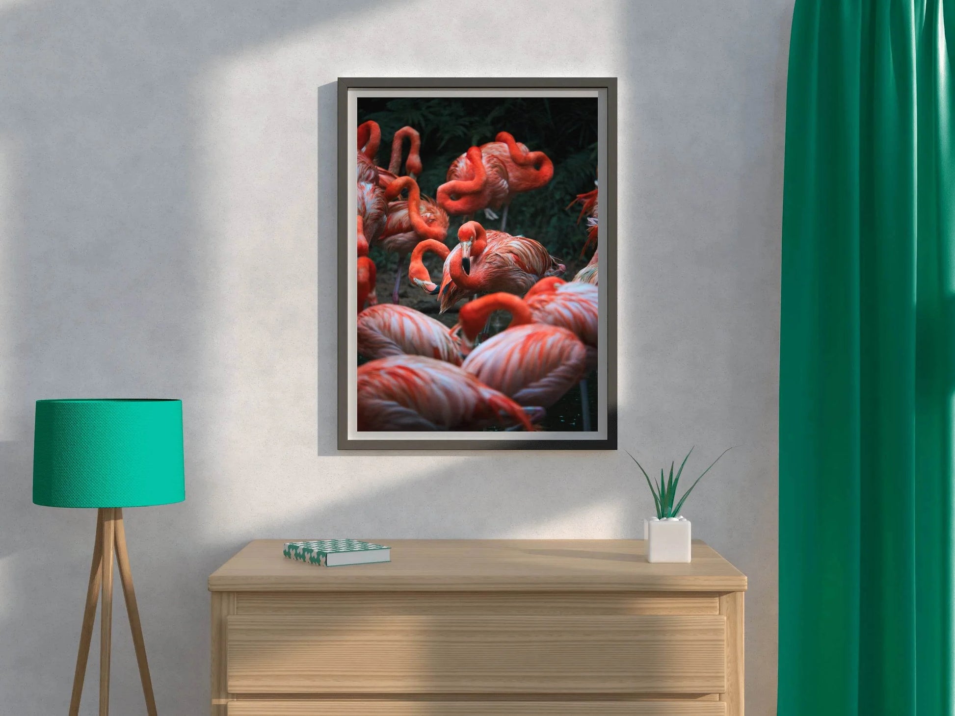 American Flamingo Bird Wall Art - beink online art store