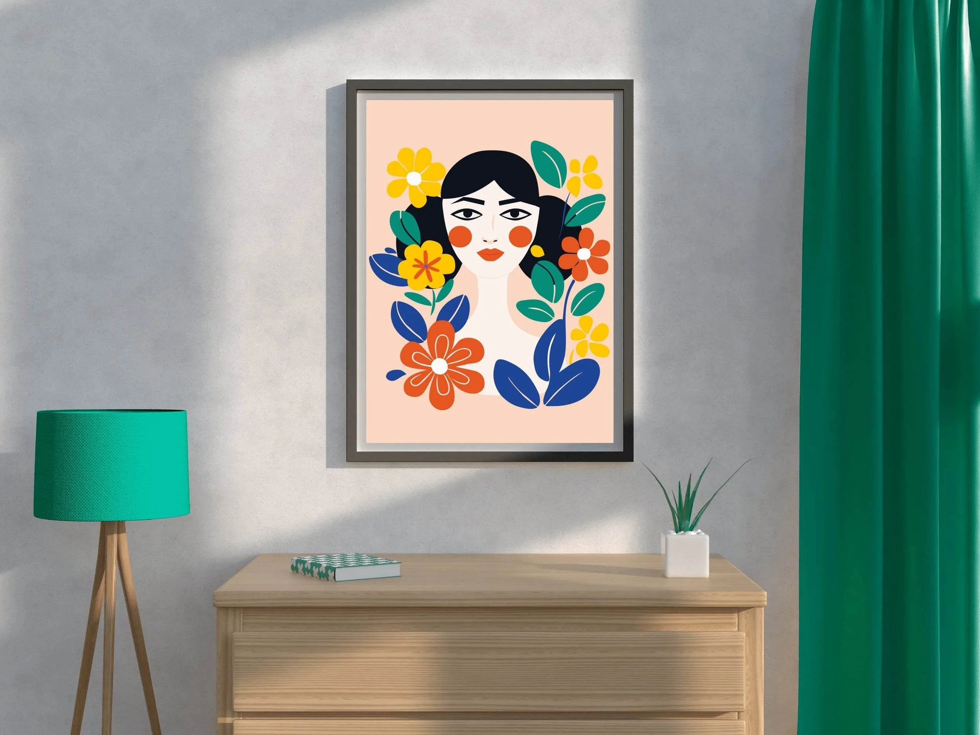 Flower Girl Wall Art - beink online art store