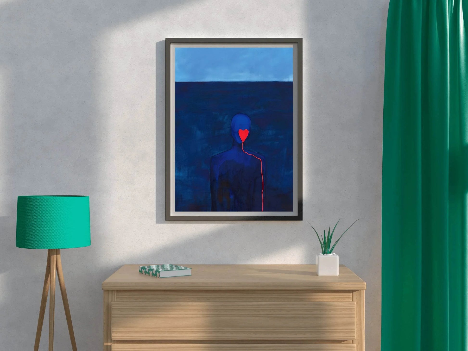 Painting Of A Broken Heart Of A Lover Wall Art - beink online art store
