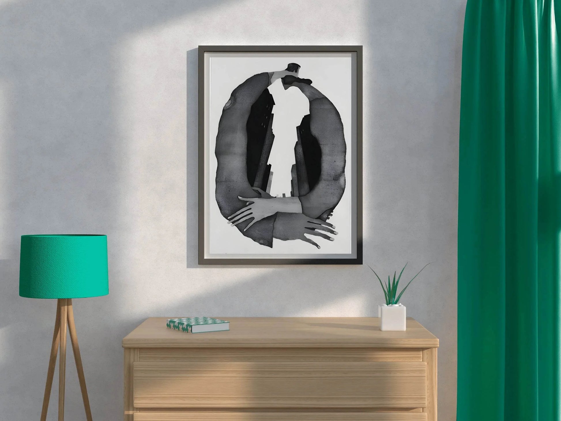 Circular Silhouette Modern Wall Art - beink online art store