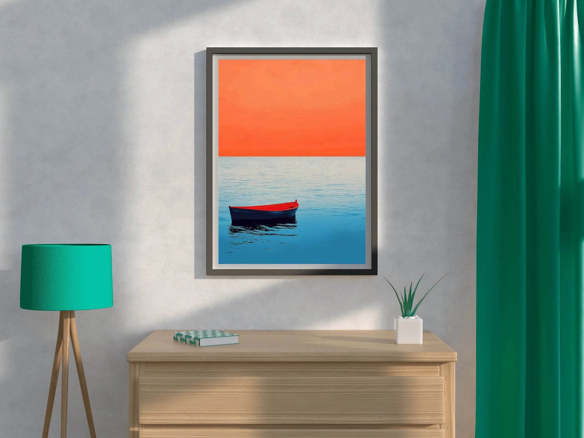 Boat Lost at Sea Wall Art - beink online art store