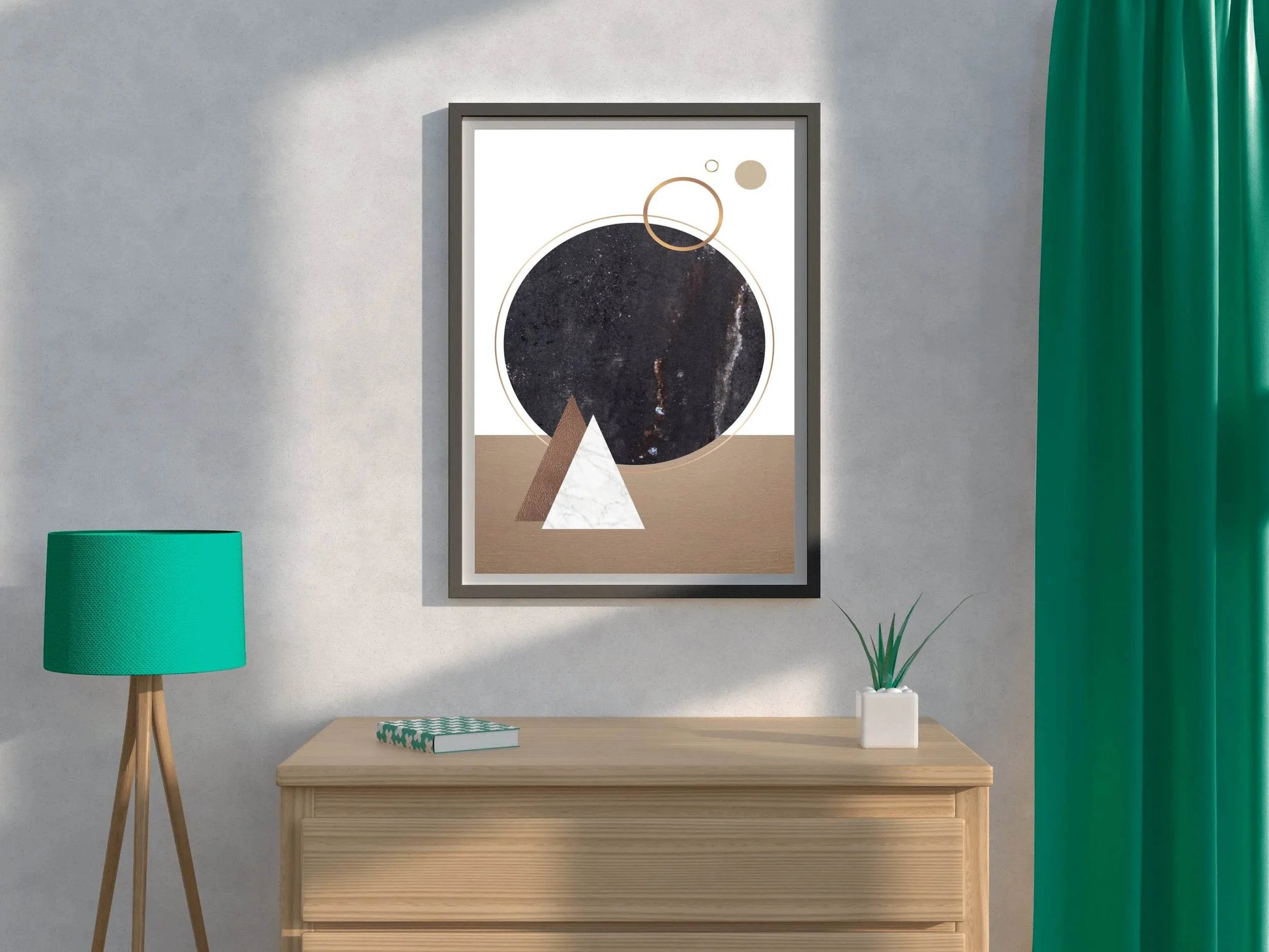 Geometric Circle Abstract Wall Art - beink online art store
