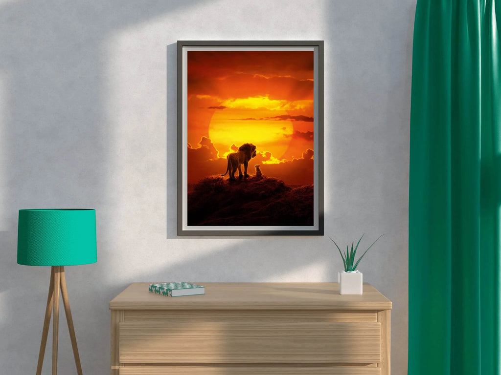 THE LION KING into Sunset Wall Art - beink online art store