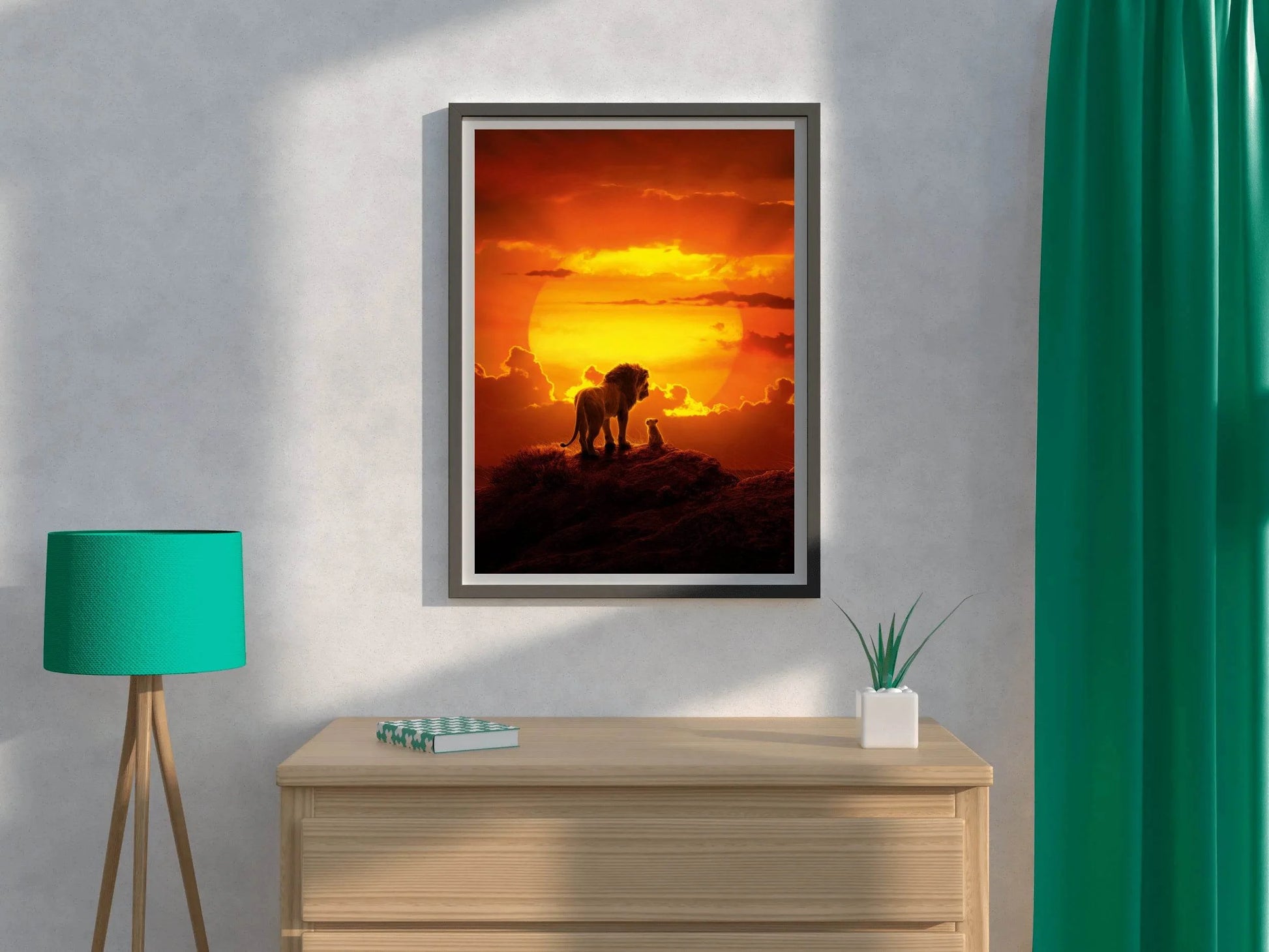 THE LION KING into Sunset Wall Art - beink online art store
