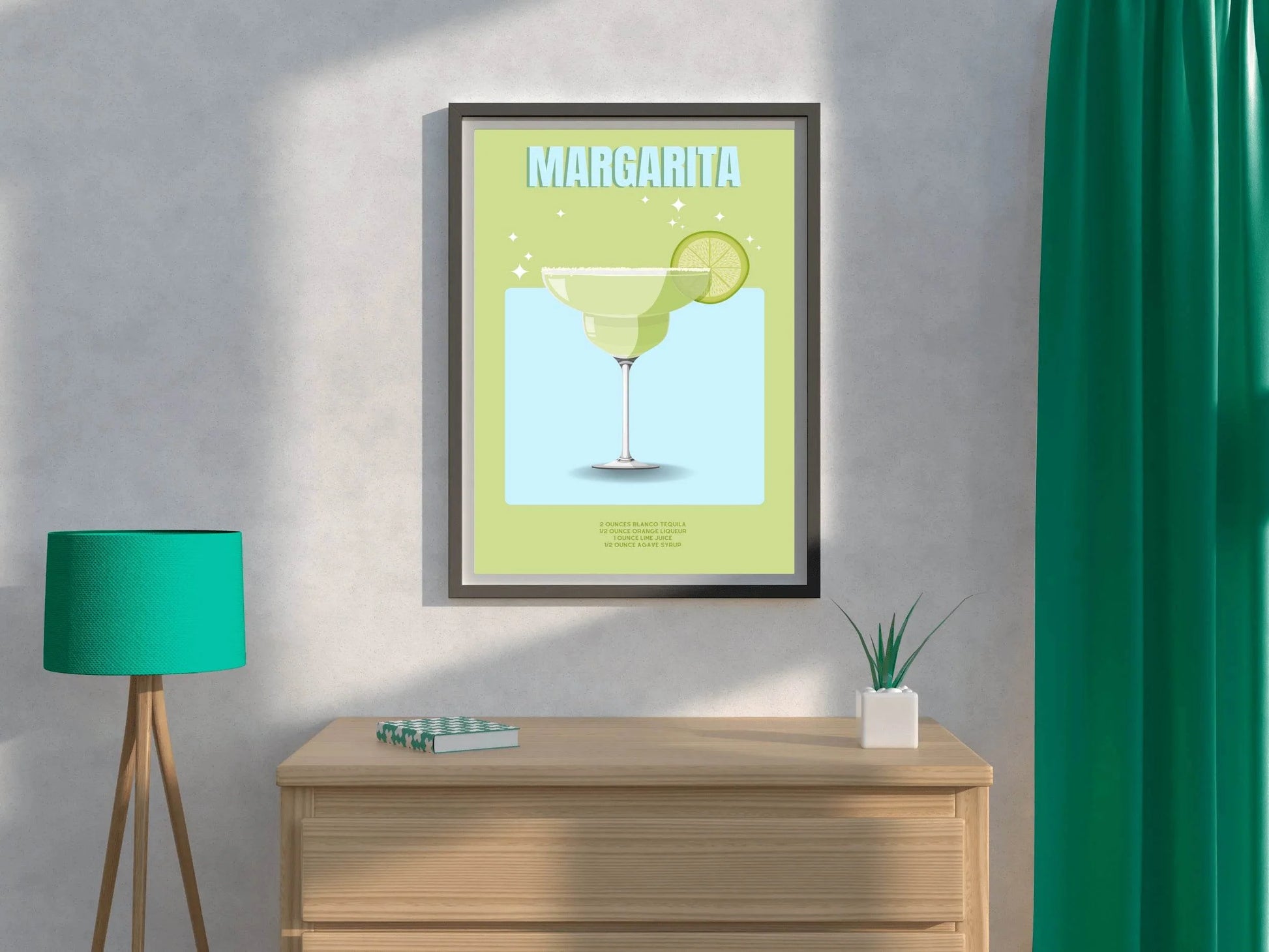Lemon Margarita Wall Art - beink online art store