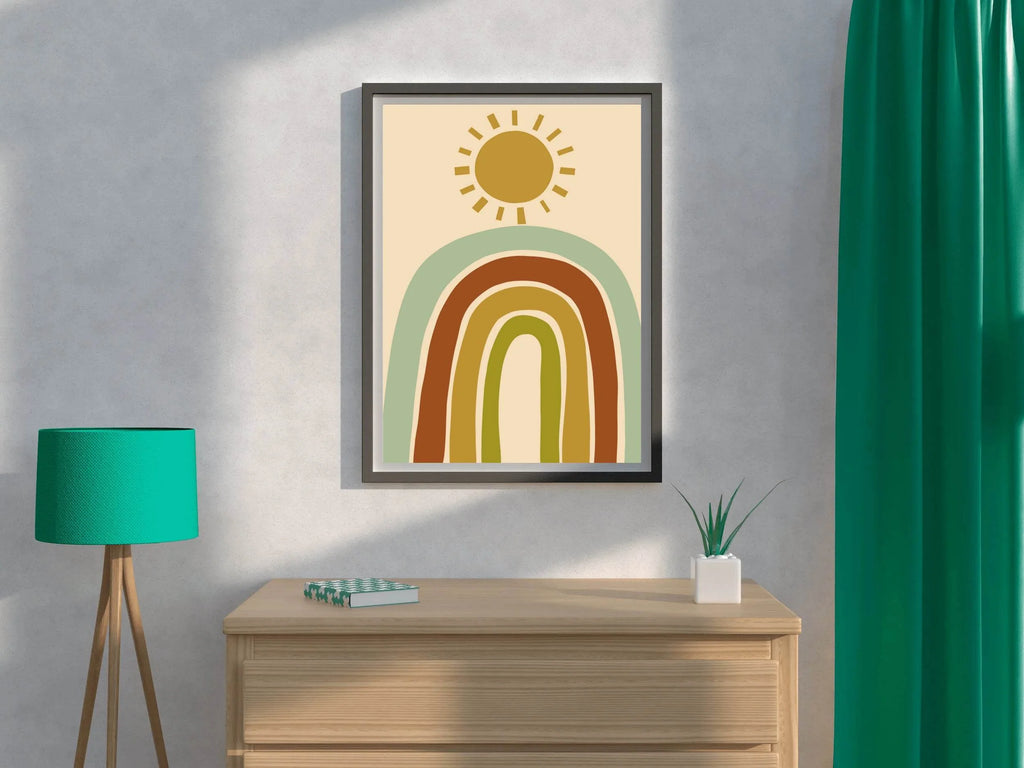 Abstract Rainbow with Sunshine ArtWork - beink online art store