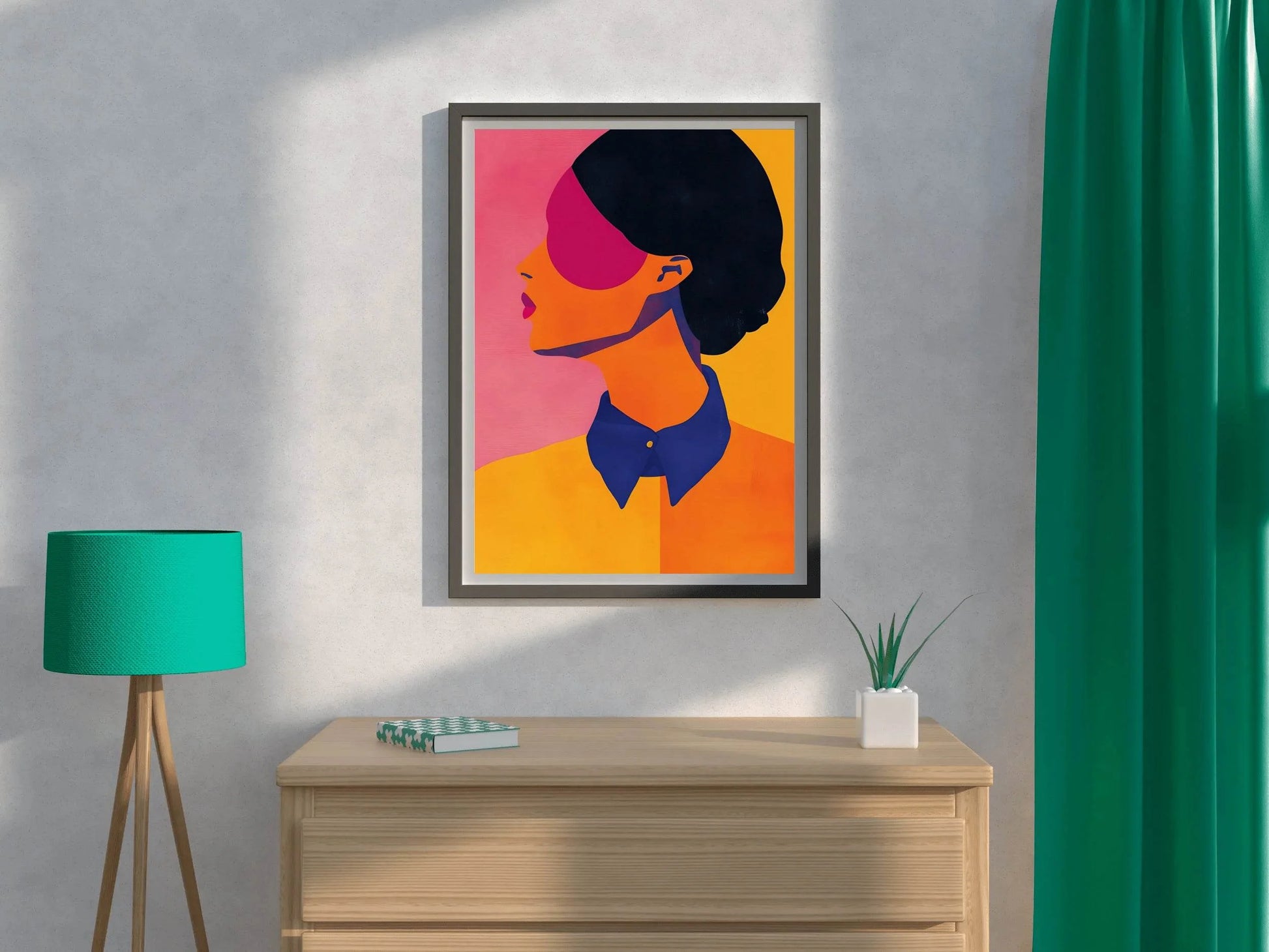 Digital Illustration of a Woman's Face - beink online art store