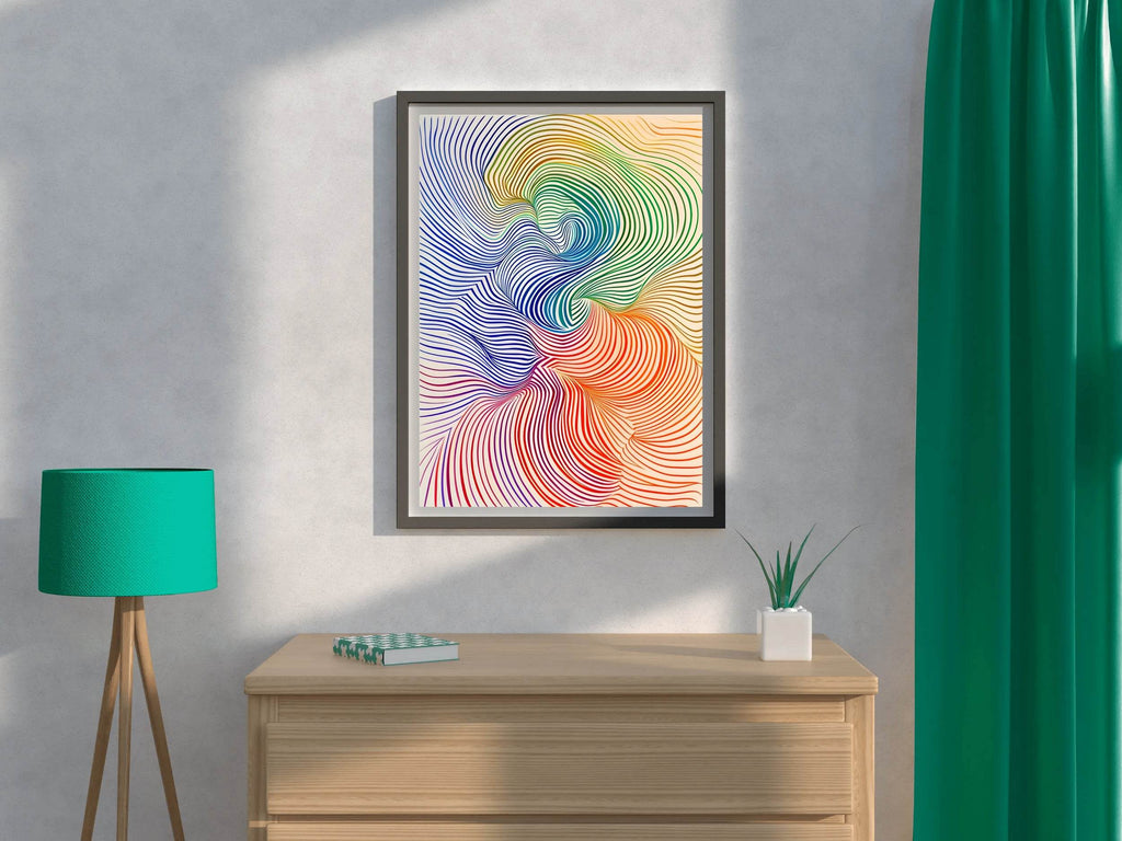 Multicolor Generated Patterns Digital Art - beink online art store