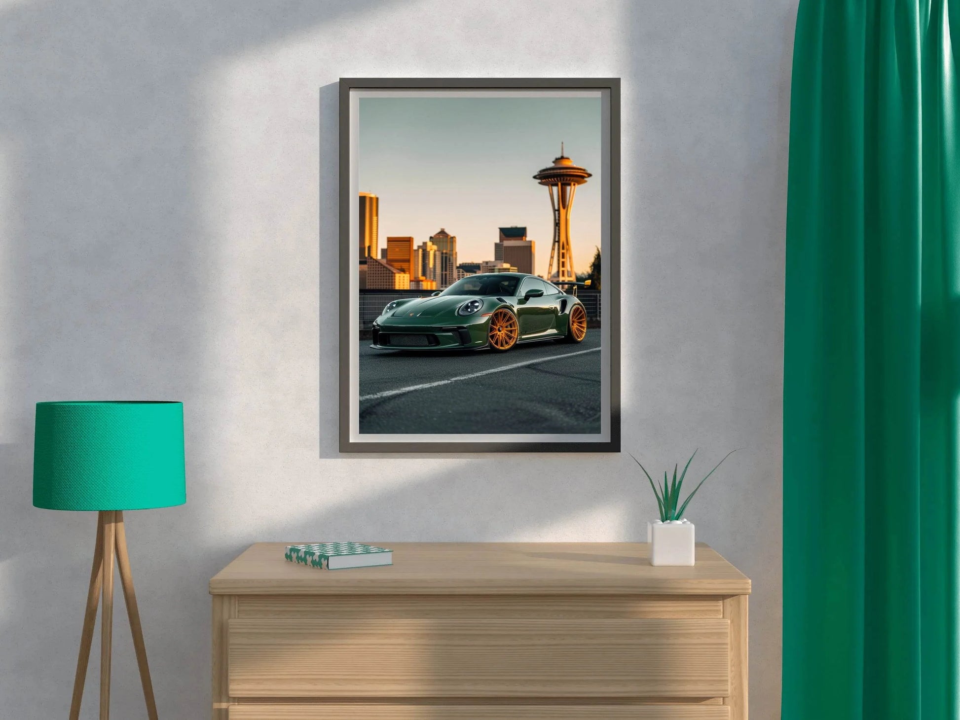 Porsche RS Green Wall Art - beink online art store