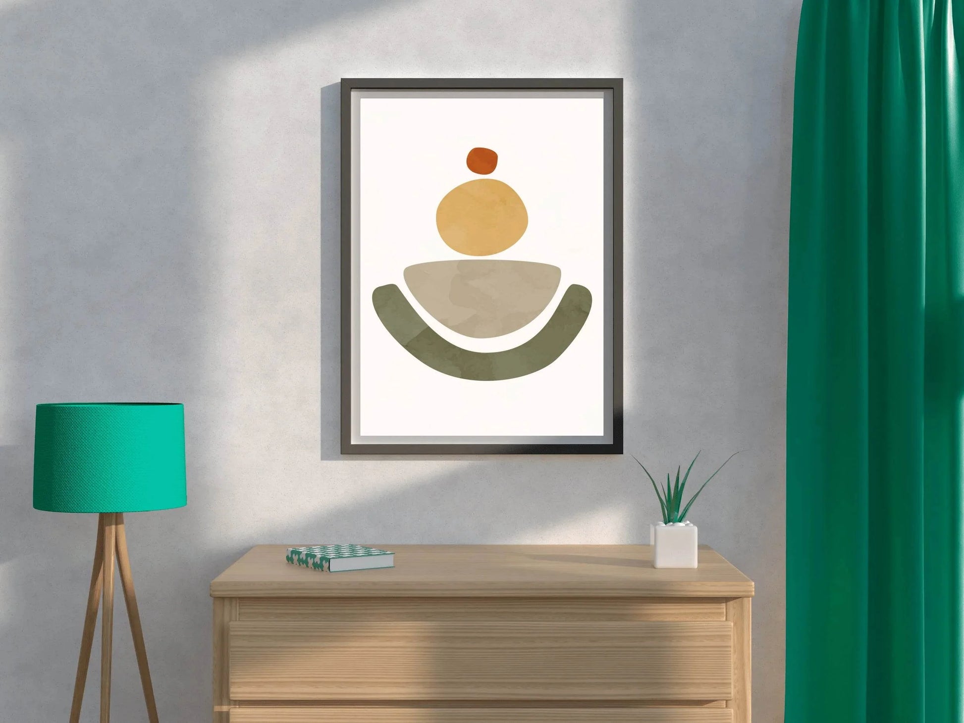 Minimalistic Vector Shape Abstract Wall Art - beink online art store