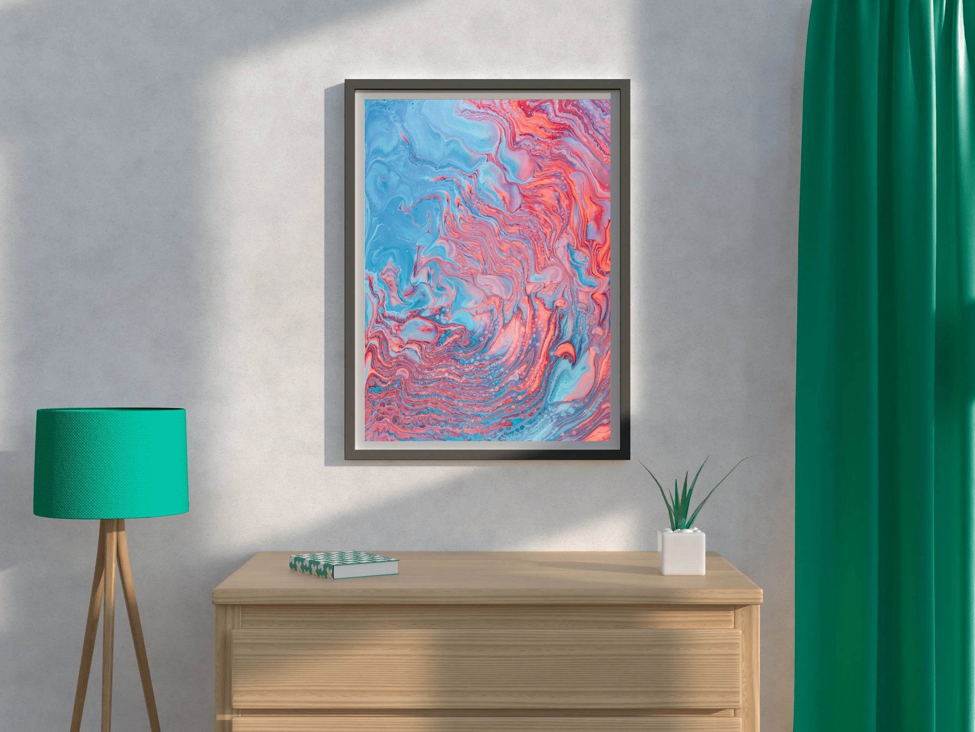 Liquid Waves Abstract Wall Art - beink online art store
