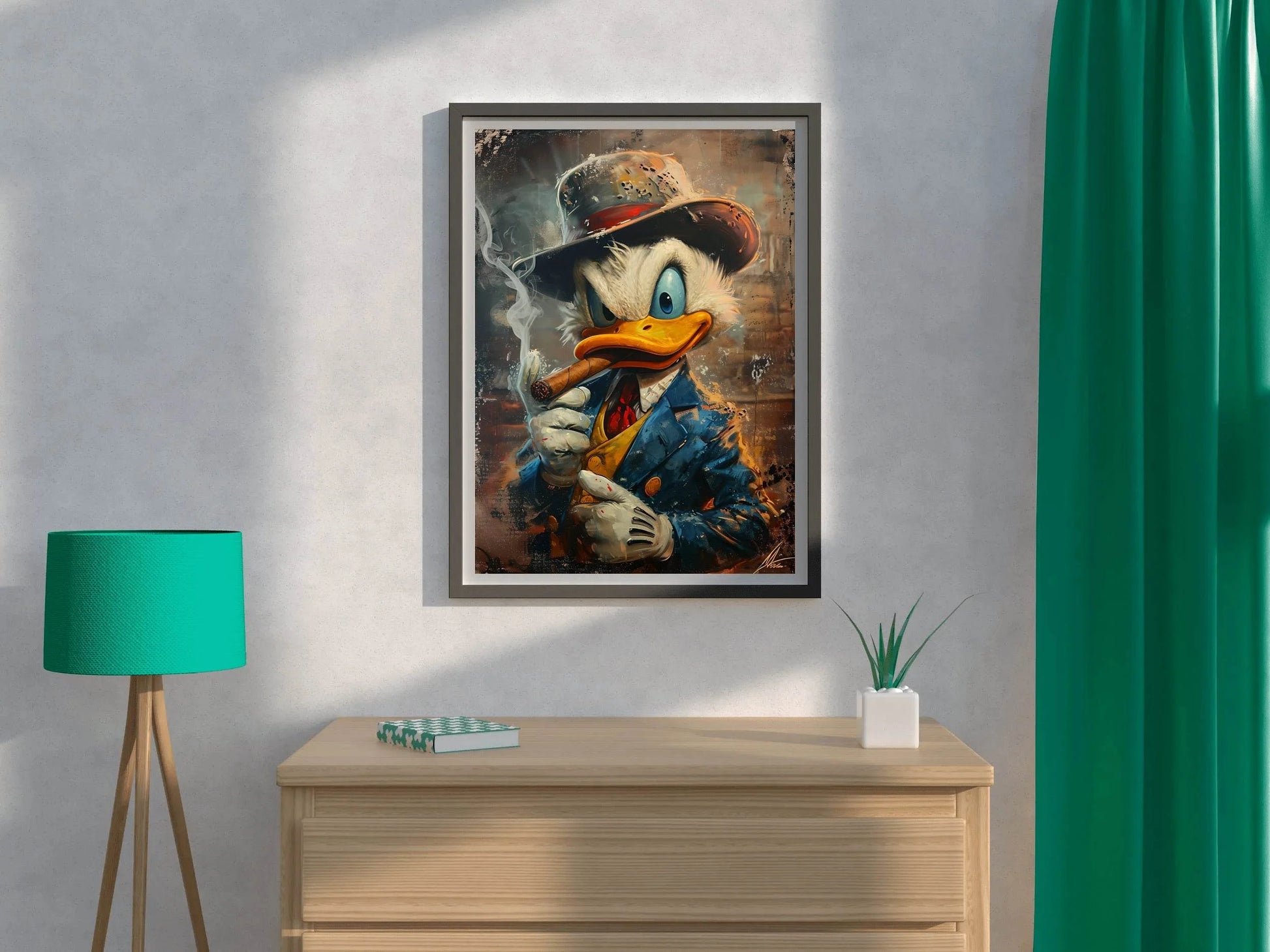 Scroodge McDuck, Dark Edition Wall Art - beink online art store