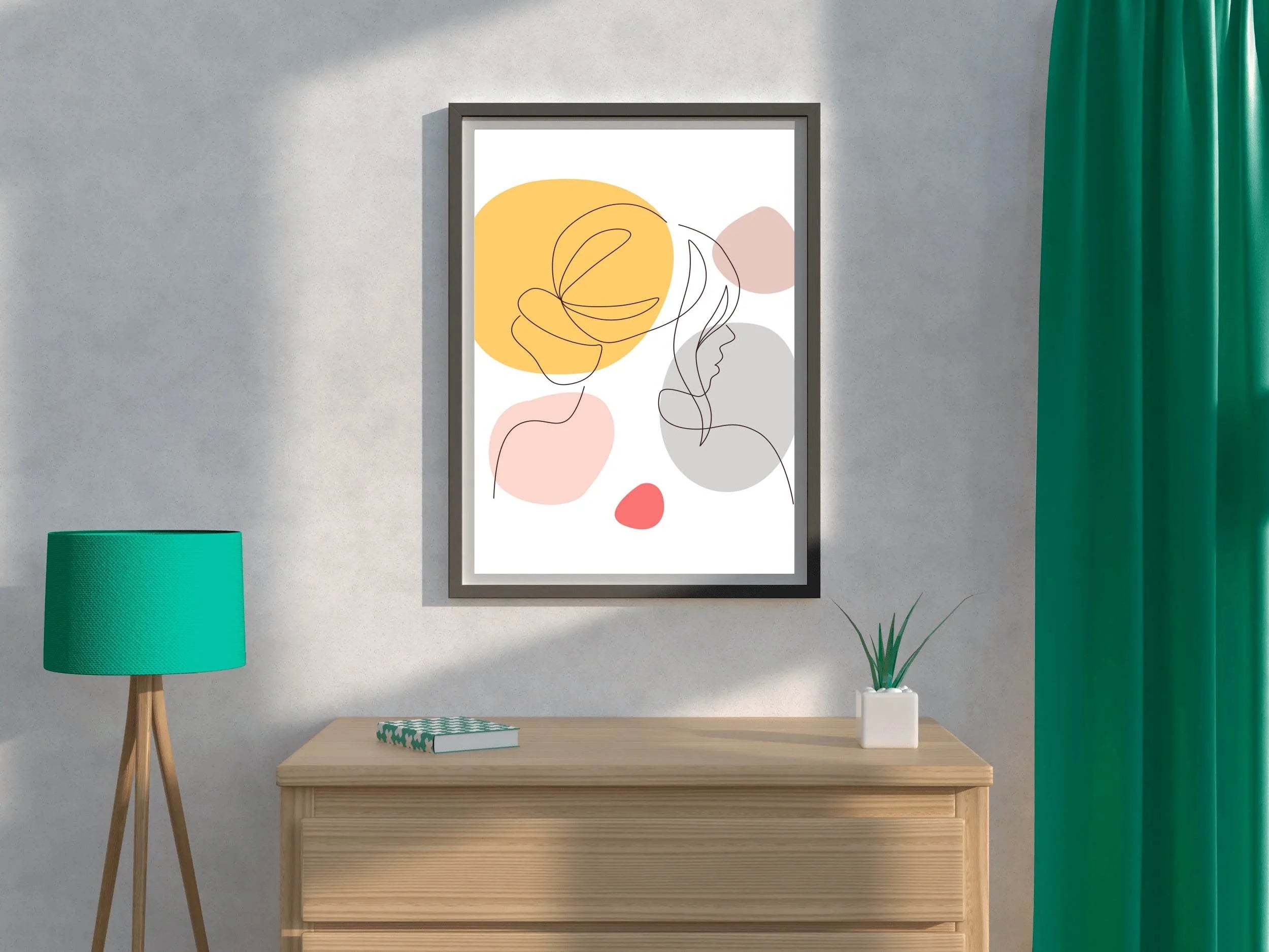 Minimal Female Design Wall Art - beink online art store