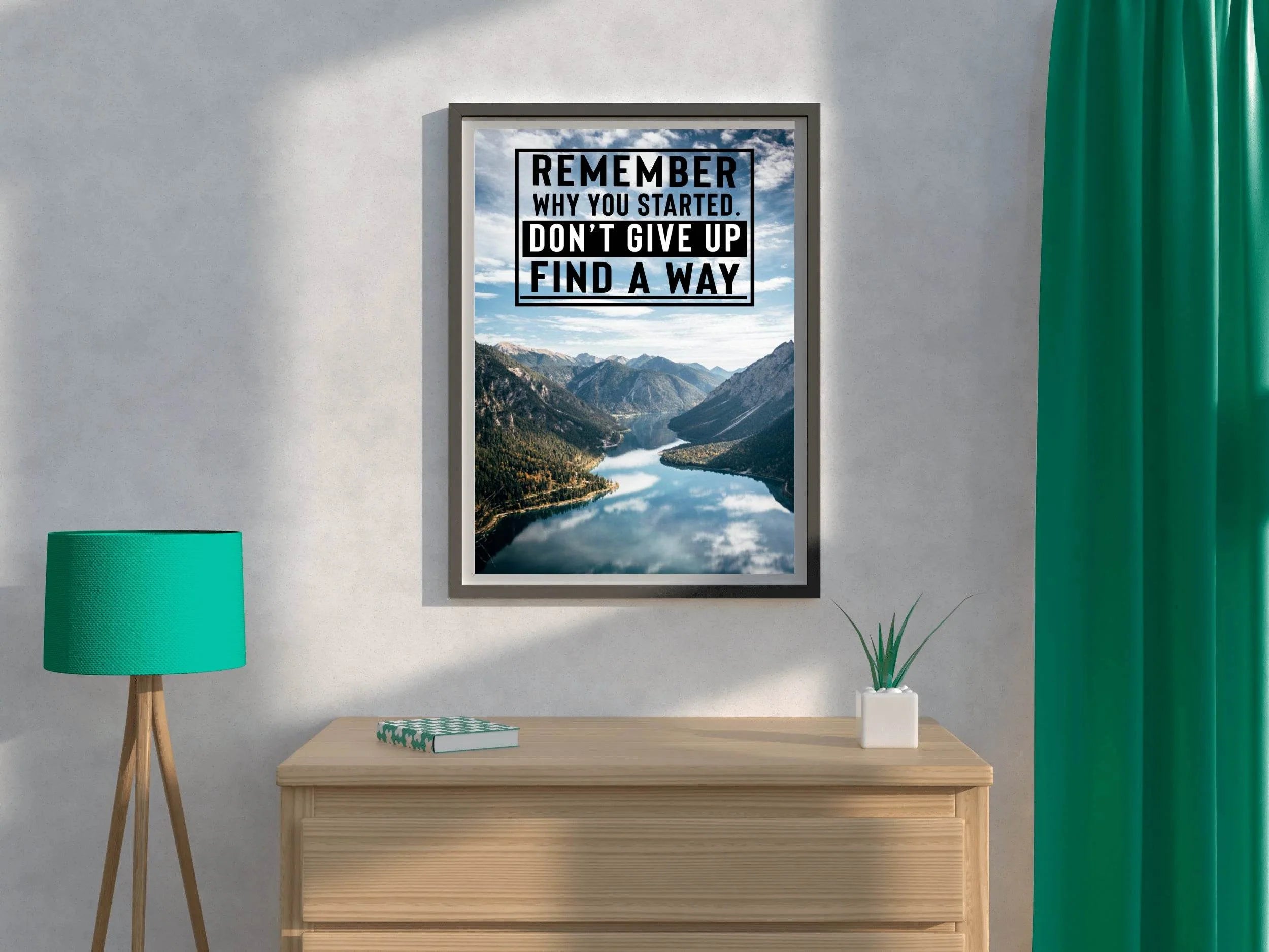 Don't Give Up Motivational Wall Art - beink online art store