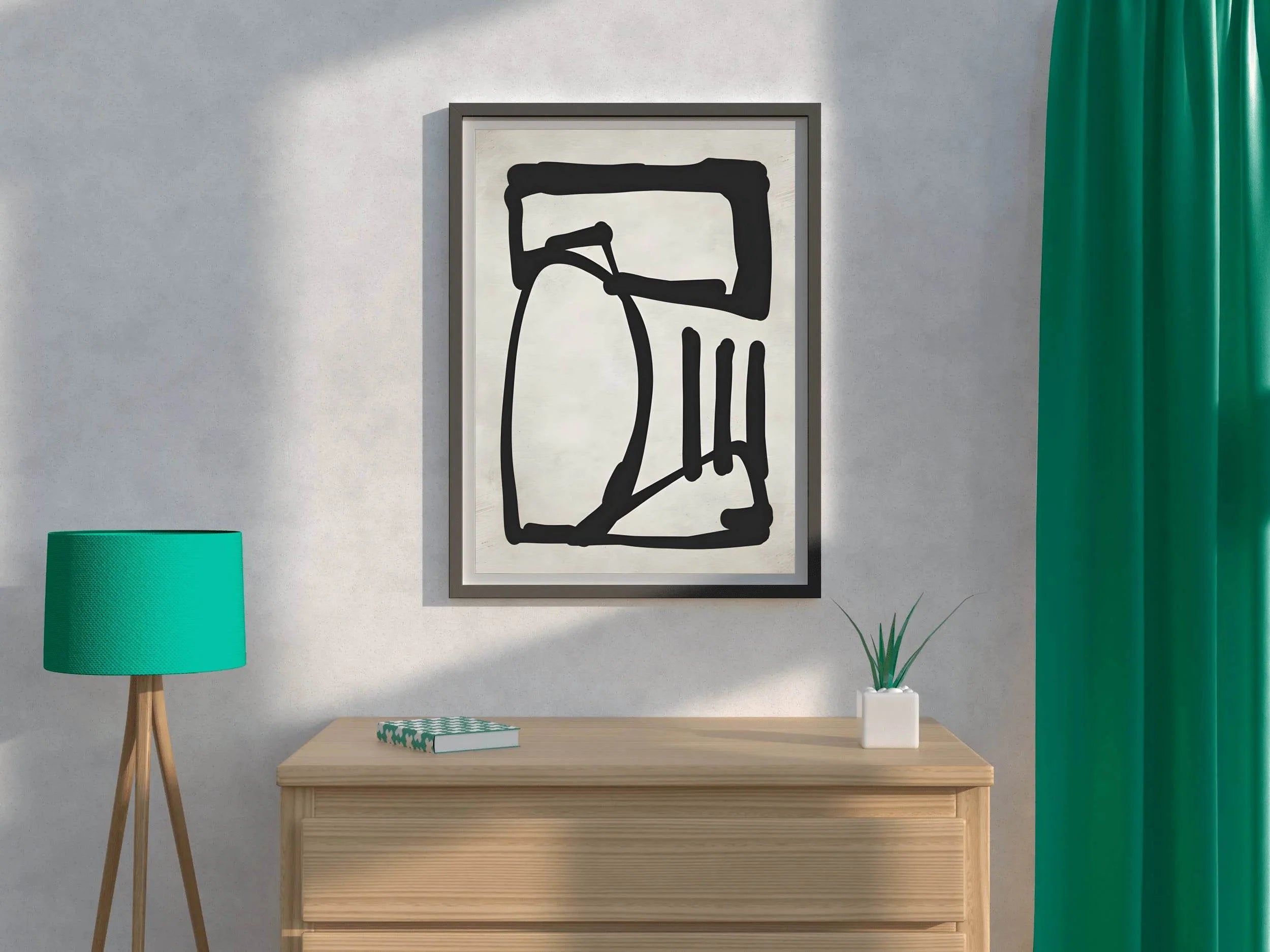 Geometric Glimpse Modern Wall Art - beink online art store