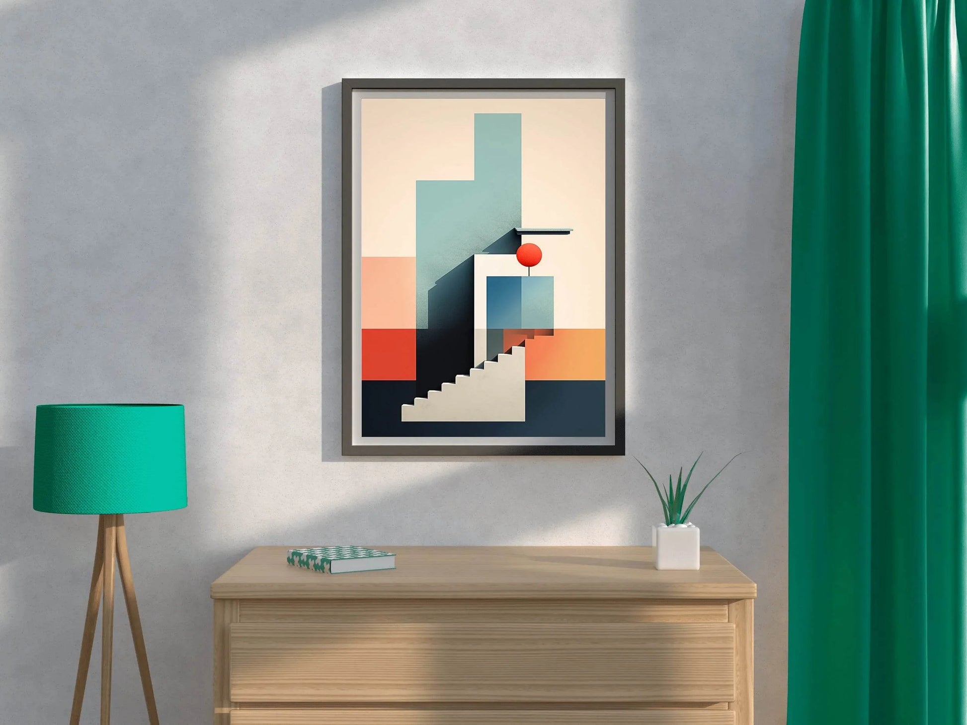 Creative Shape Background Abstract Wall Art - beink online art store