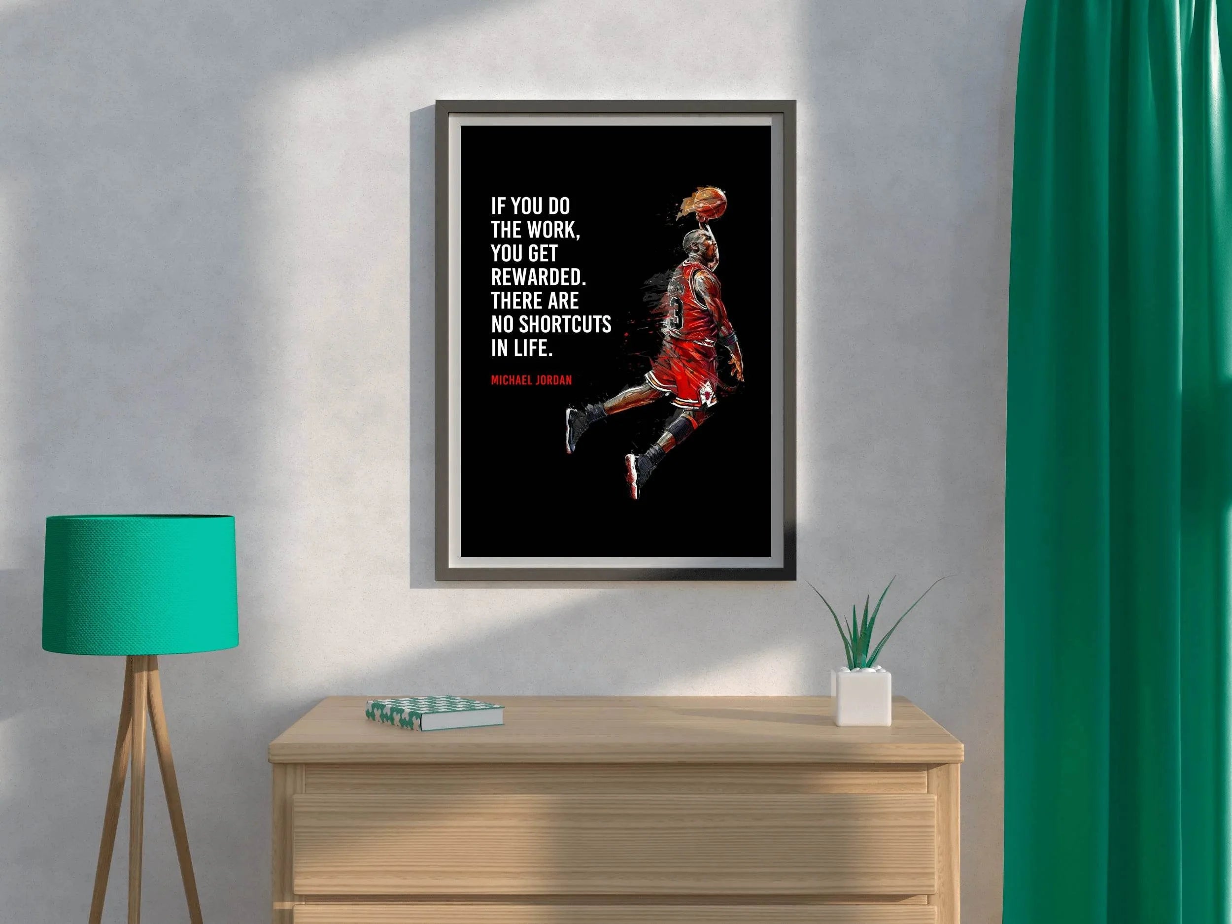 Micheal Jordan Motivational Quote Wall Art - beink online art store