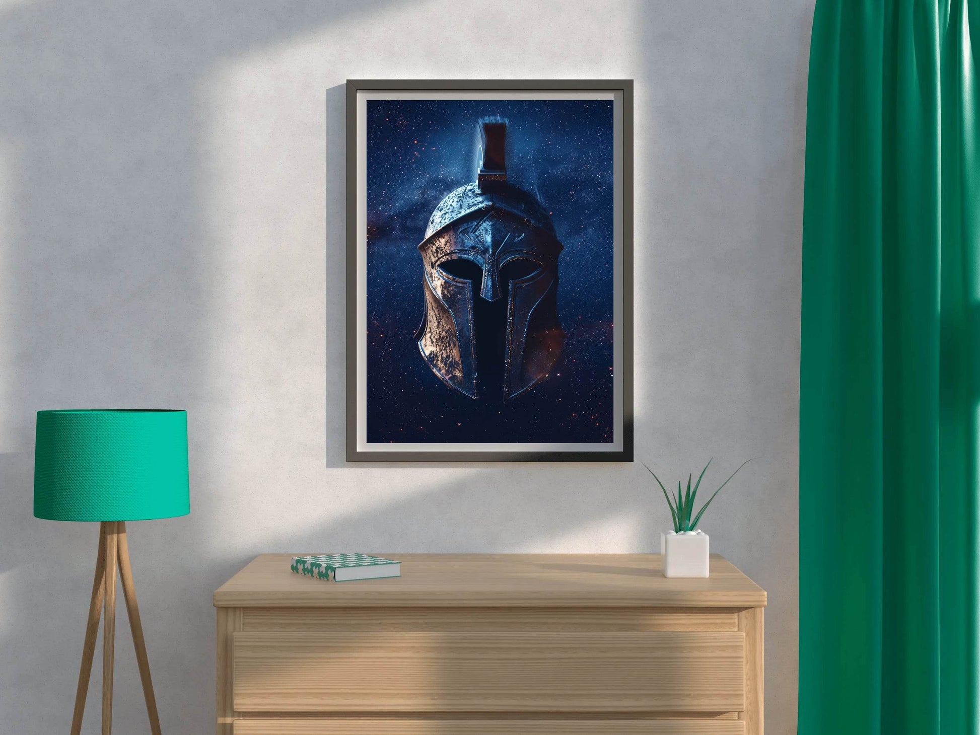 Spartan Helmet Wall Art - beink online art store