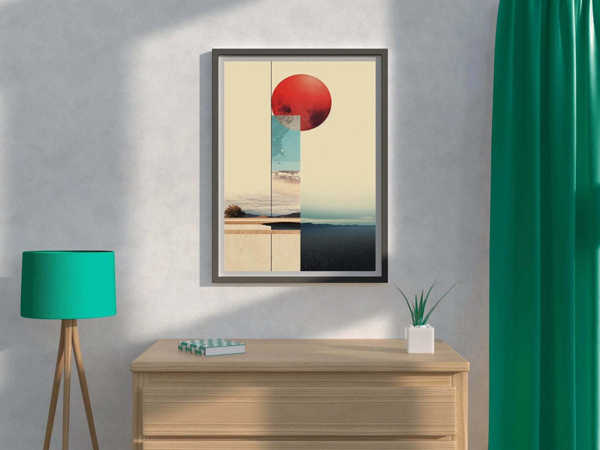 Creative Digital Collage Abstract Wall Art - beink online art store