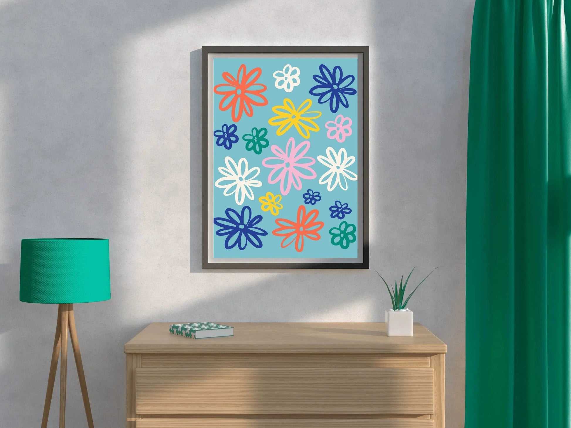 Painting The Leaves of The Spoon Flower Wall Art - beink online art store