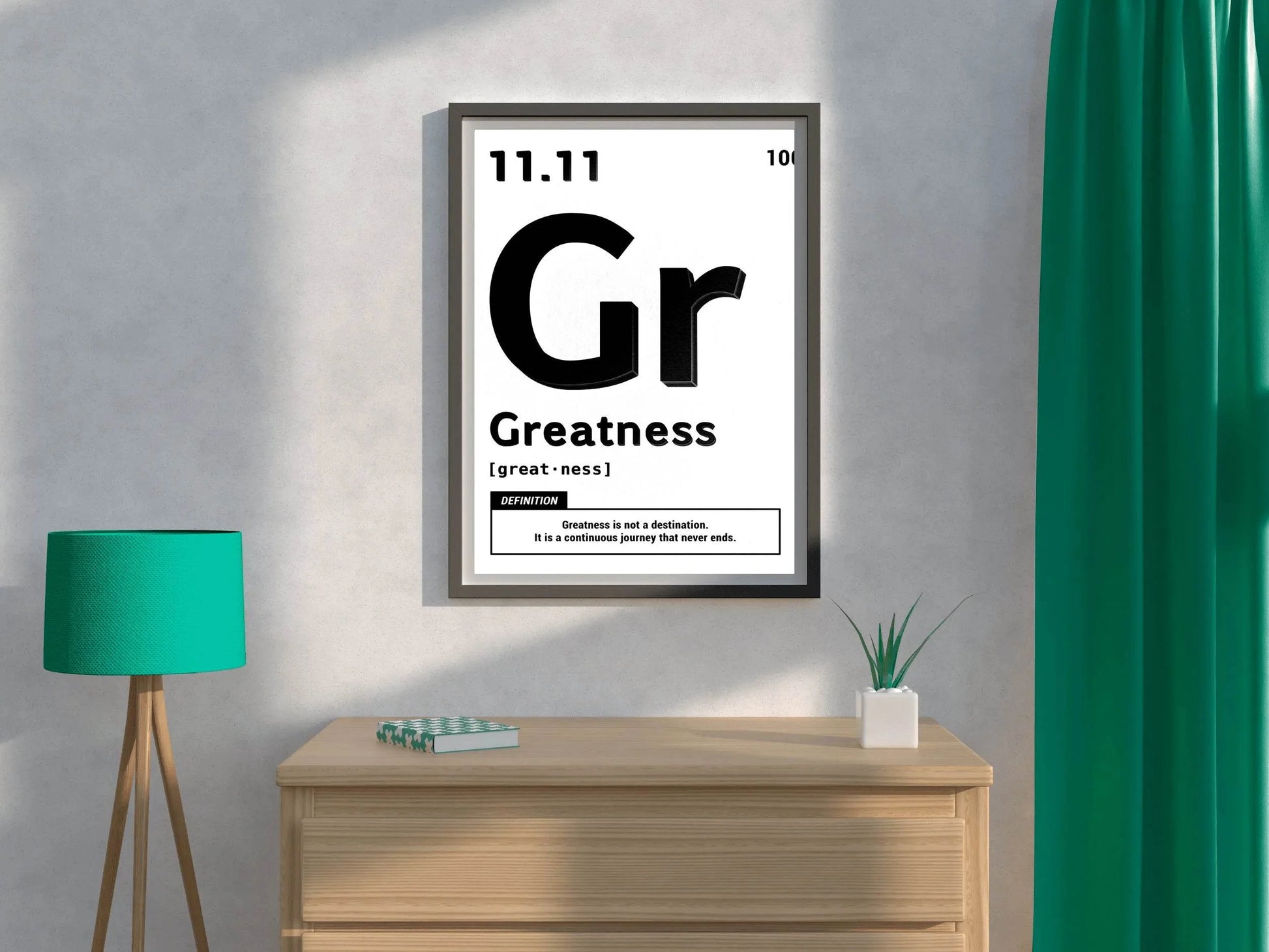 11.11 Greatness Motivational Wall Art - beink online art store