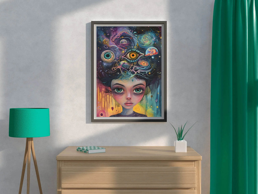 Head Psychedelic Dream Wall Art - beink online art store