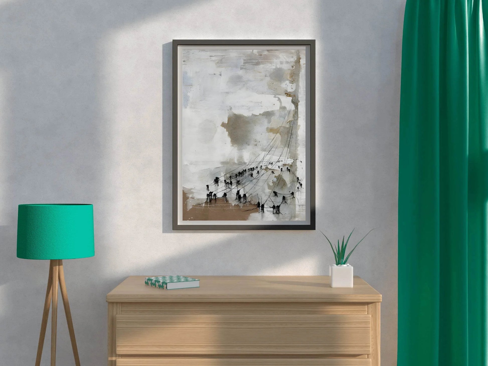 Watercolor Animal Drawing Modern Wall Art - beink online art store