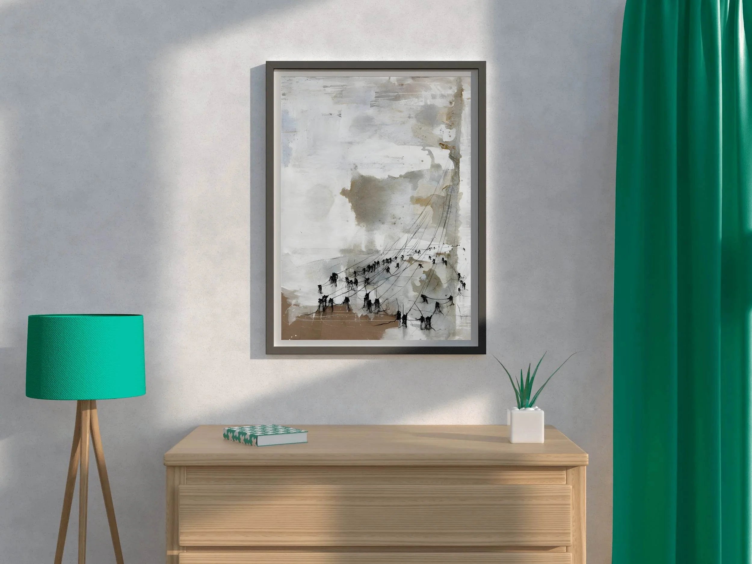 Watercolor Animal Drawing Modern Wall Art - beink online art store