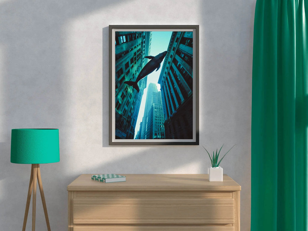 Fantasy Whale in Sky Wall Art - beink online art store