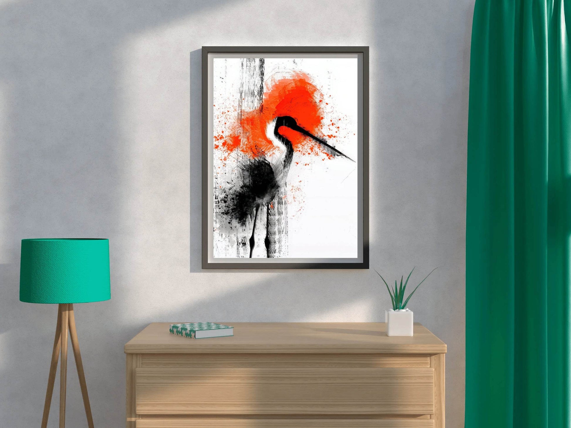 Stork Bird Oil Painting Wall Art - beink online art store