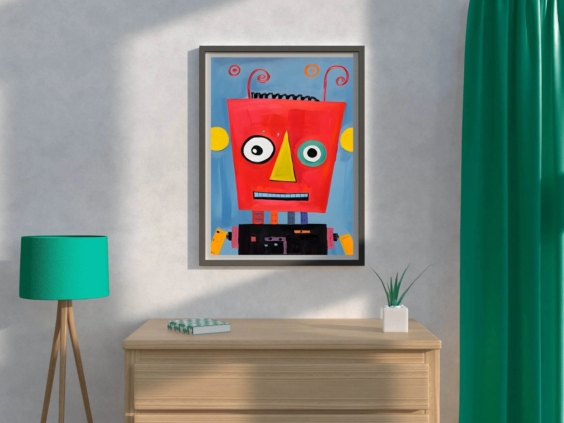 Red Robot Paper Craft - beink online art store