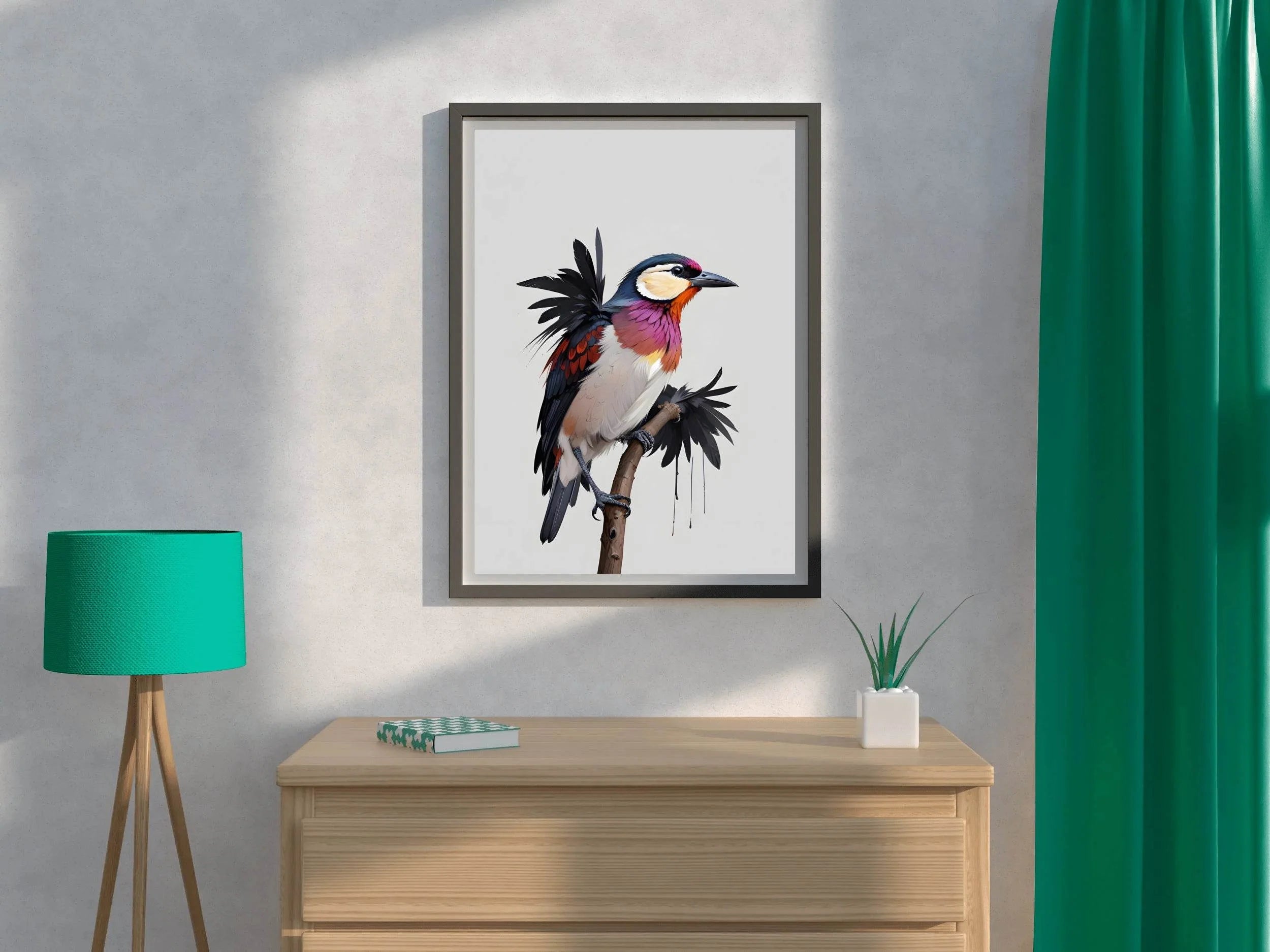 Colorful Bird Wall Art - beink online art store