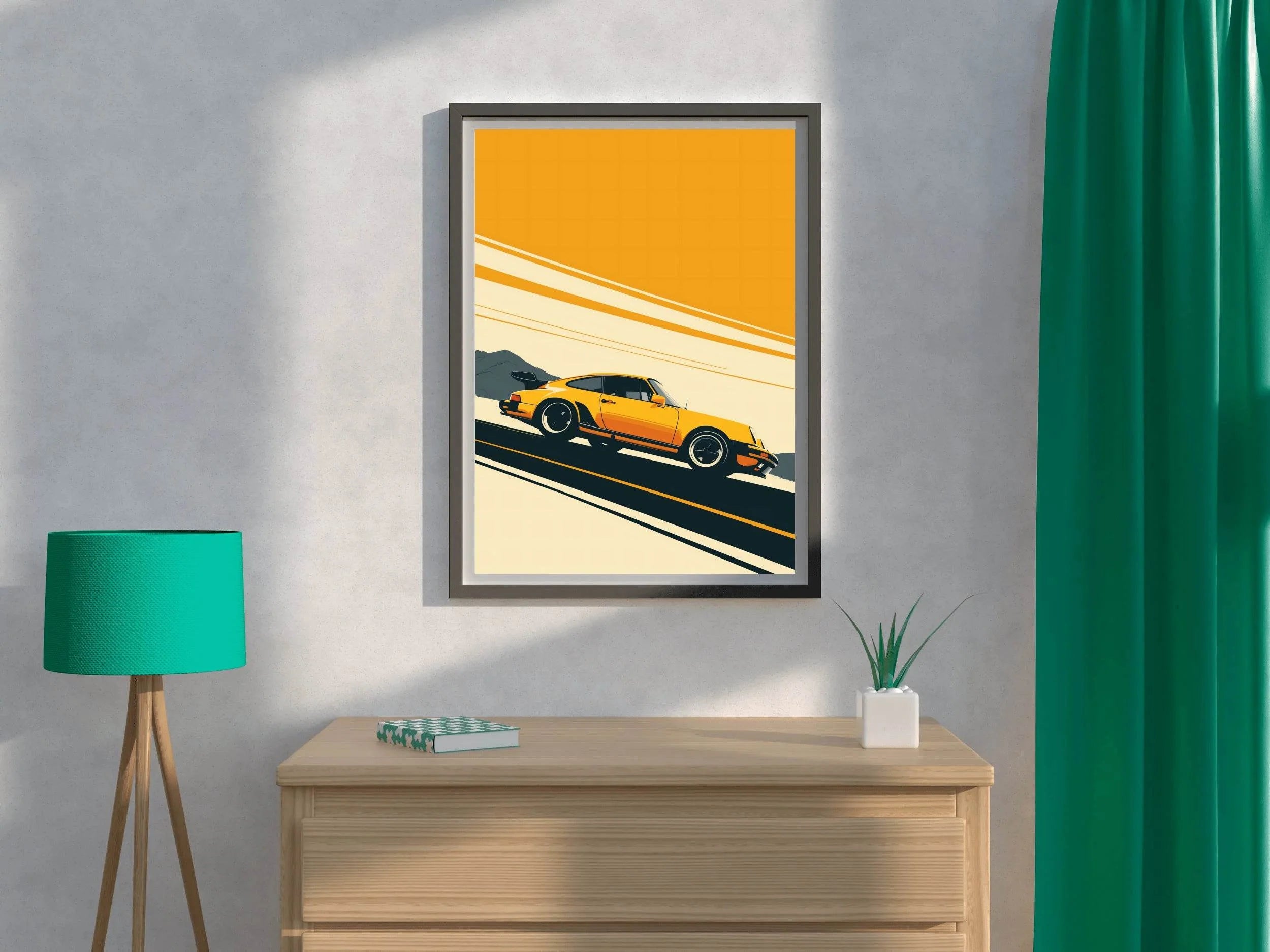 Porsche 911 GTR Sport Wall Art - beink online art store