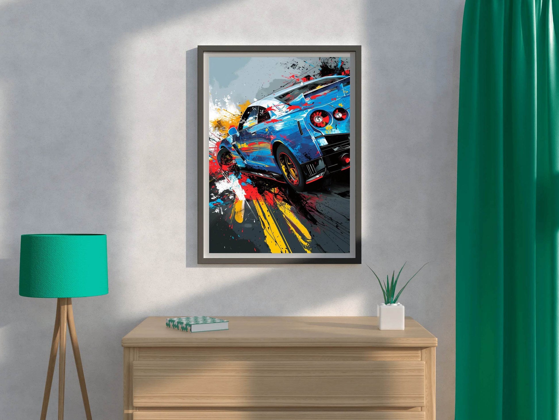 Nissan GTR Graffiti Street Wall Art - beink online art store