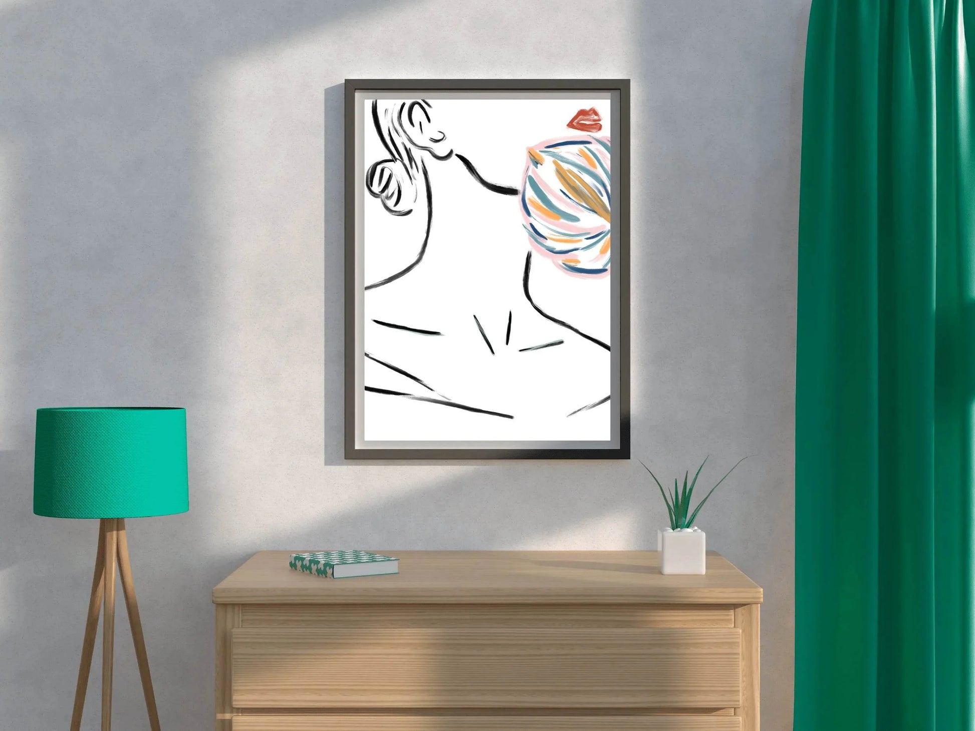 Painting of A Woman's Neck Wall Art - beink online art store