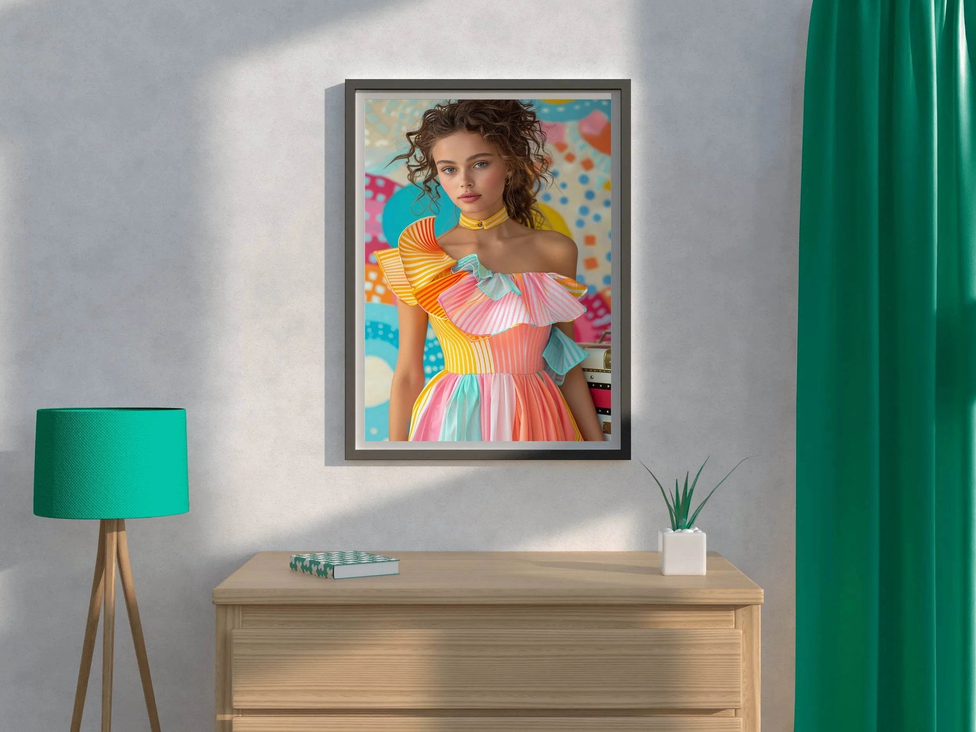 Mexican Women Cotton Dress Wall Art - beink online art store