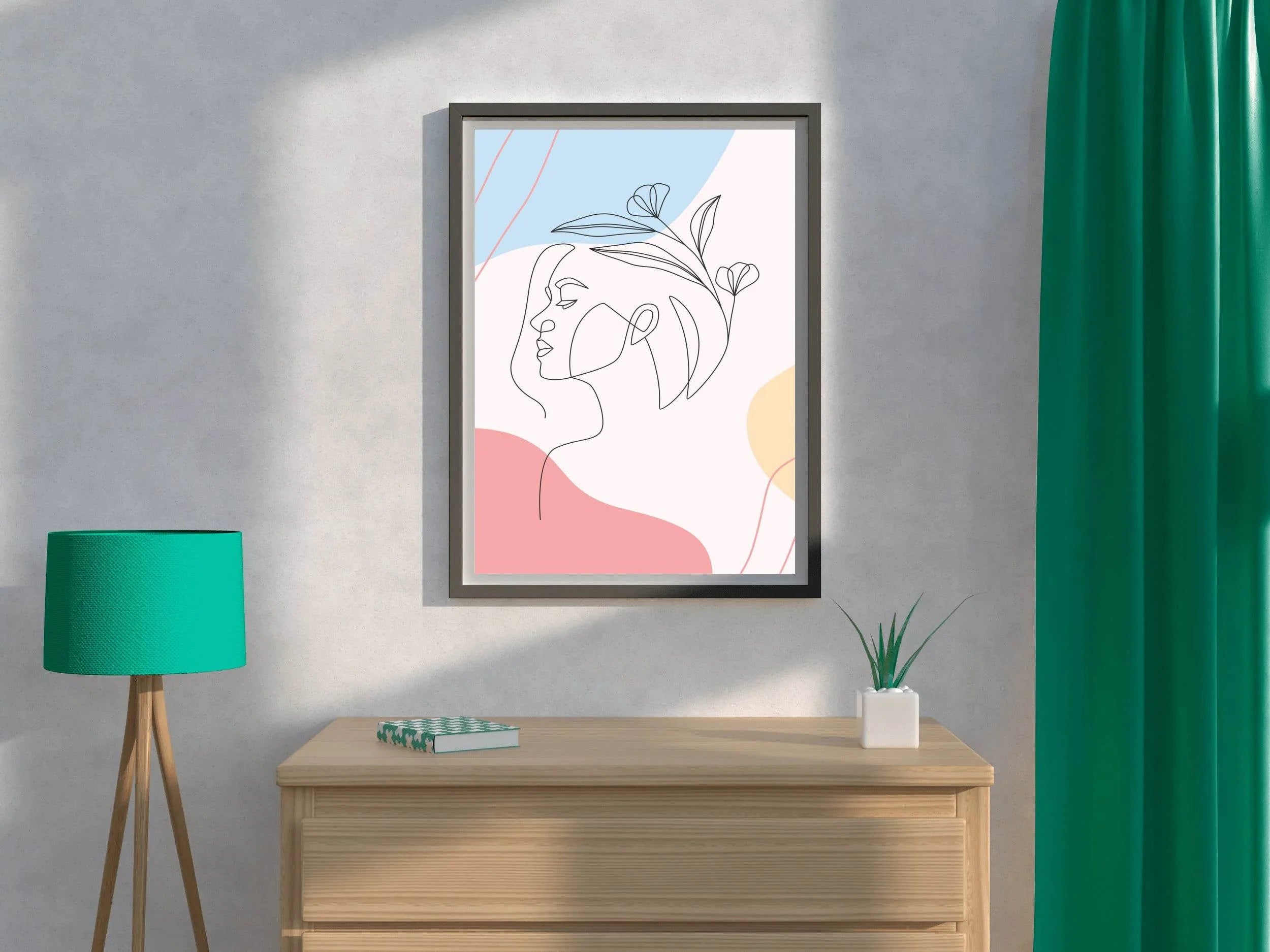 The Face Of a Sleeping Woman Wall Art - beink online art store