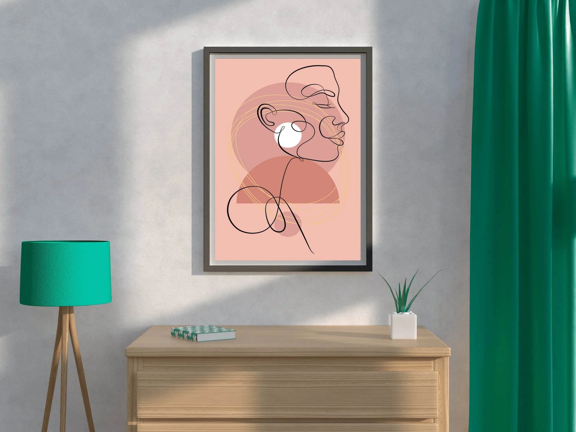 Portraiture in a Minimalist Style Wall Art - beink online art store