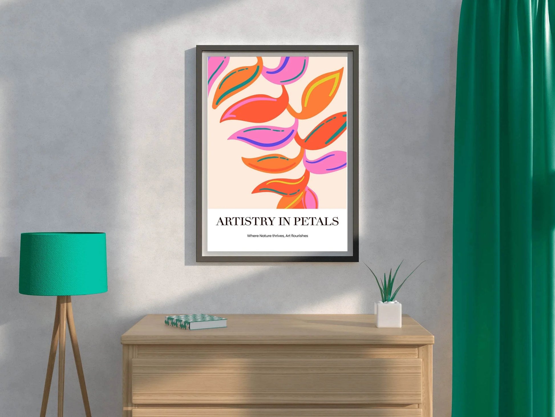 Tropical Leaf Painting Wall Art - beink online art store