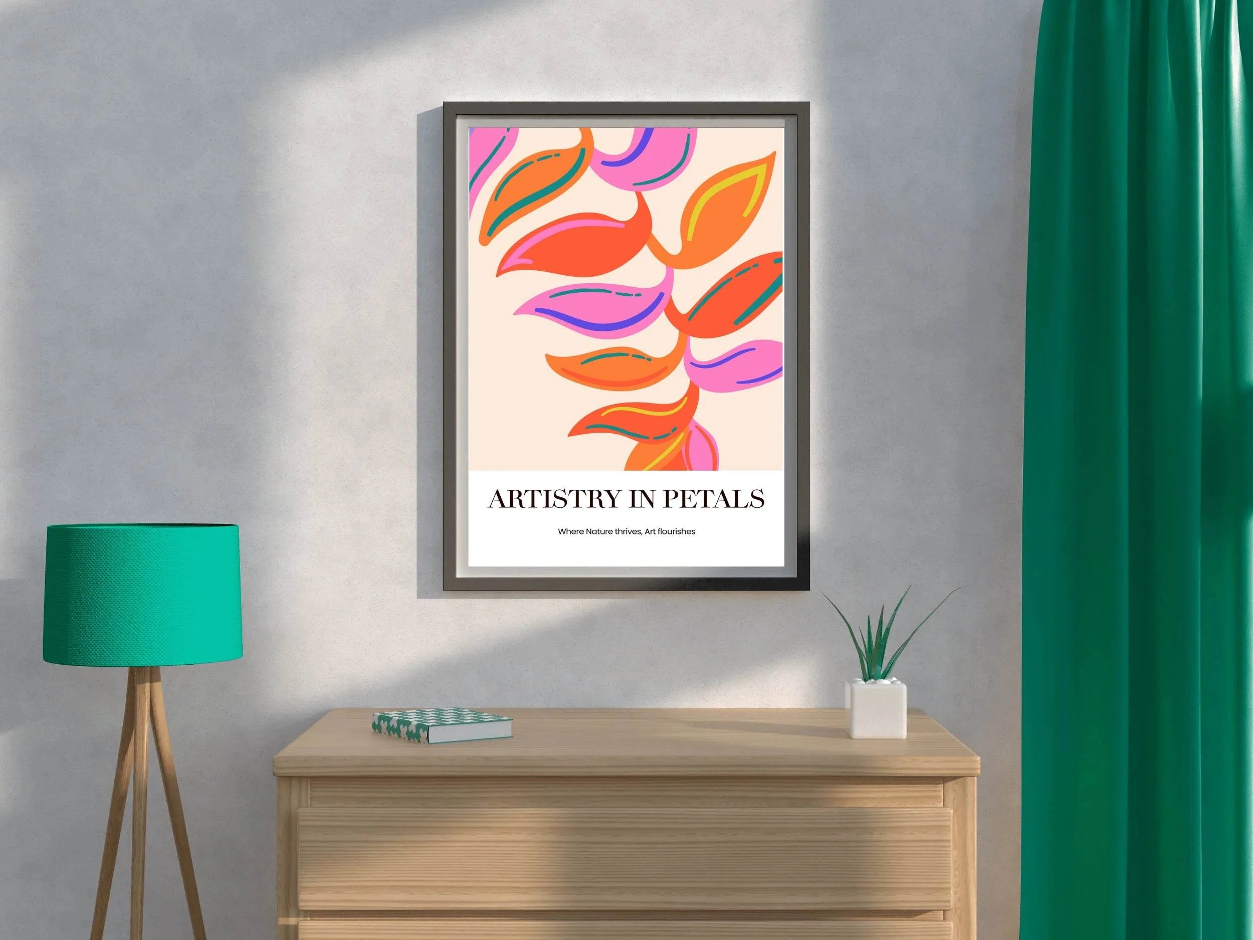 Tropical Leaf Painting Wall Art - beink online art store