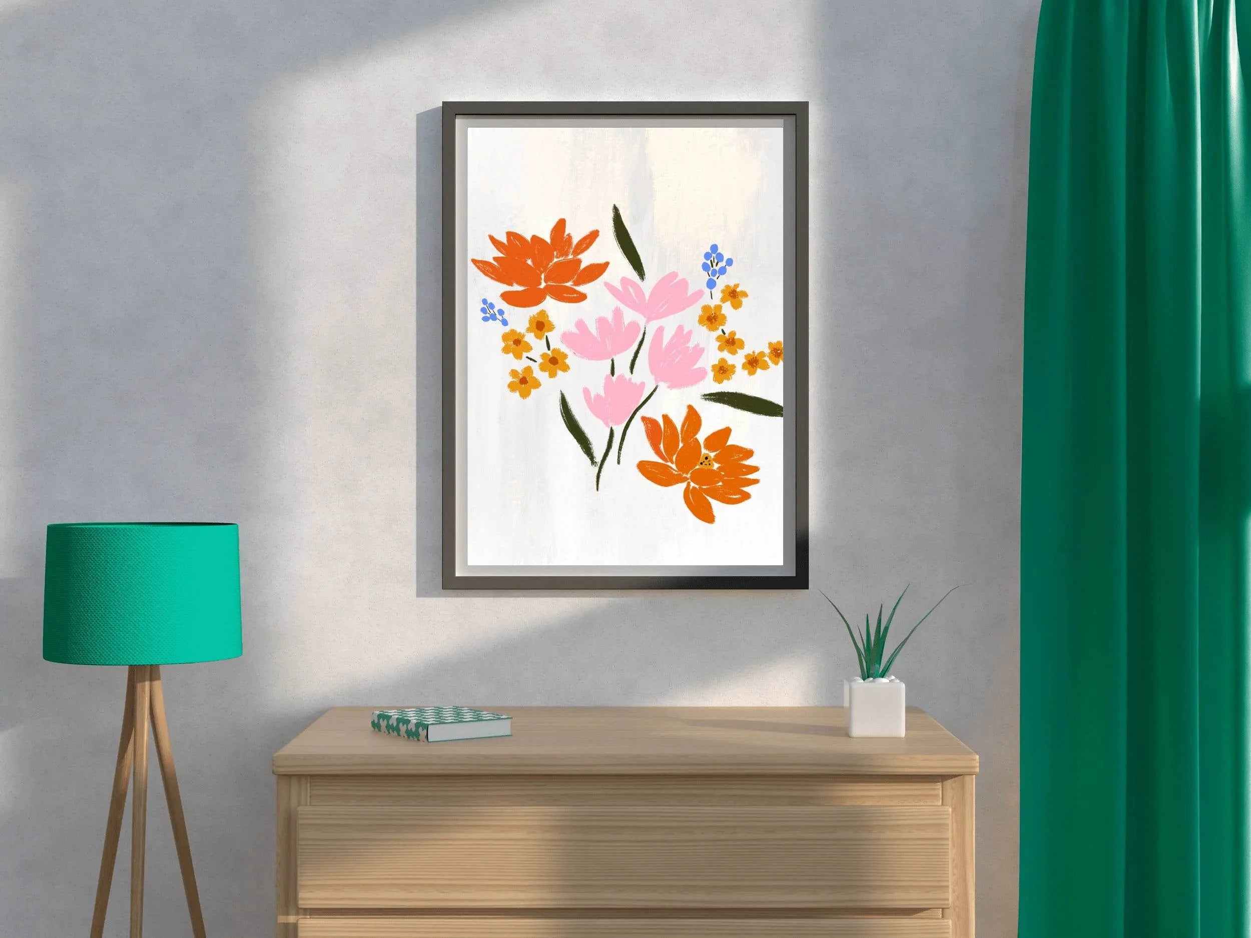 Spring Flowers Wall Art - beink online art store