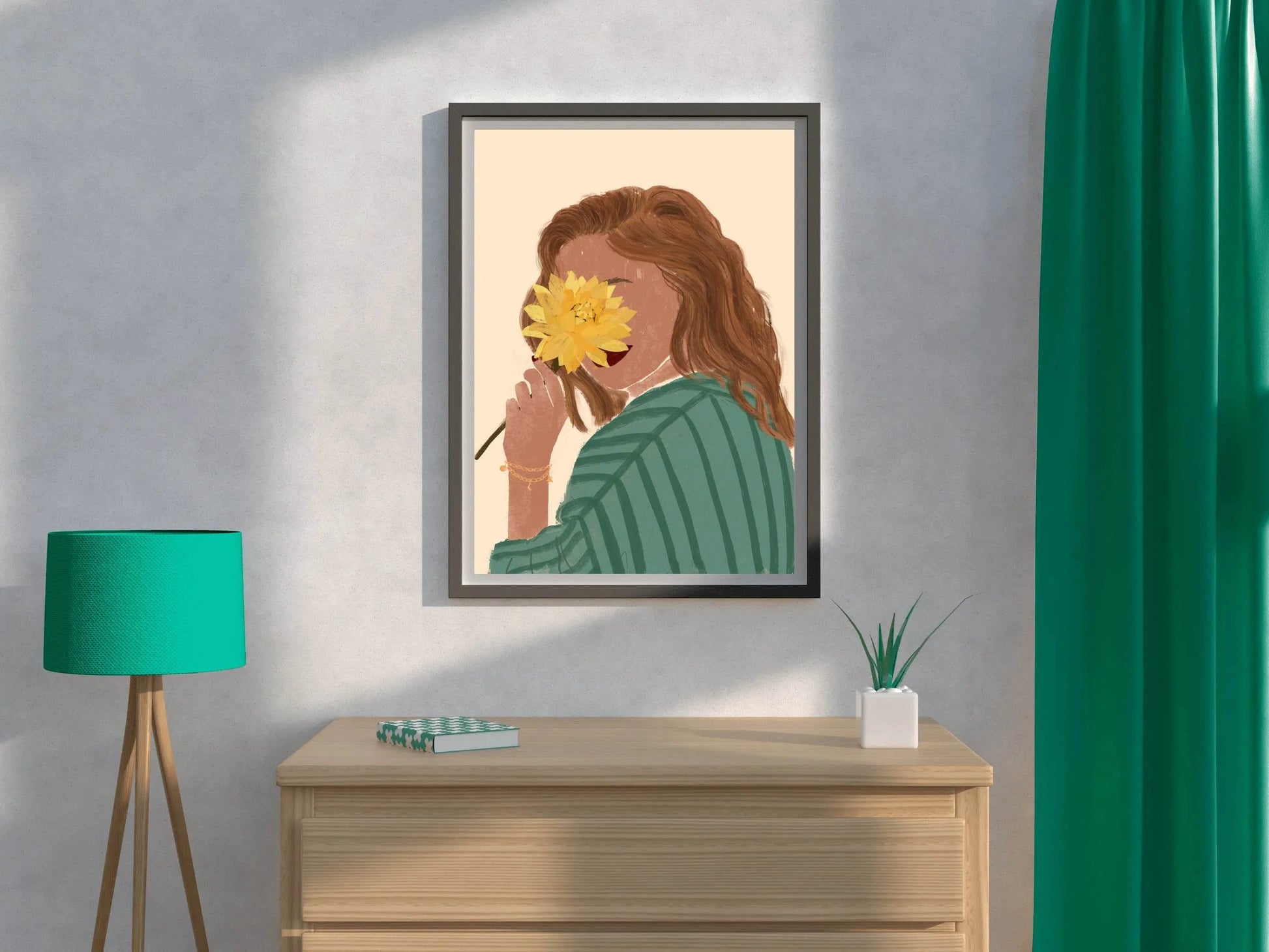 Place The Chrysanthemum on Her Face Wall Art - beink online art store