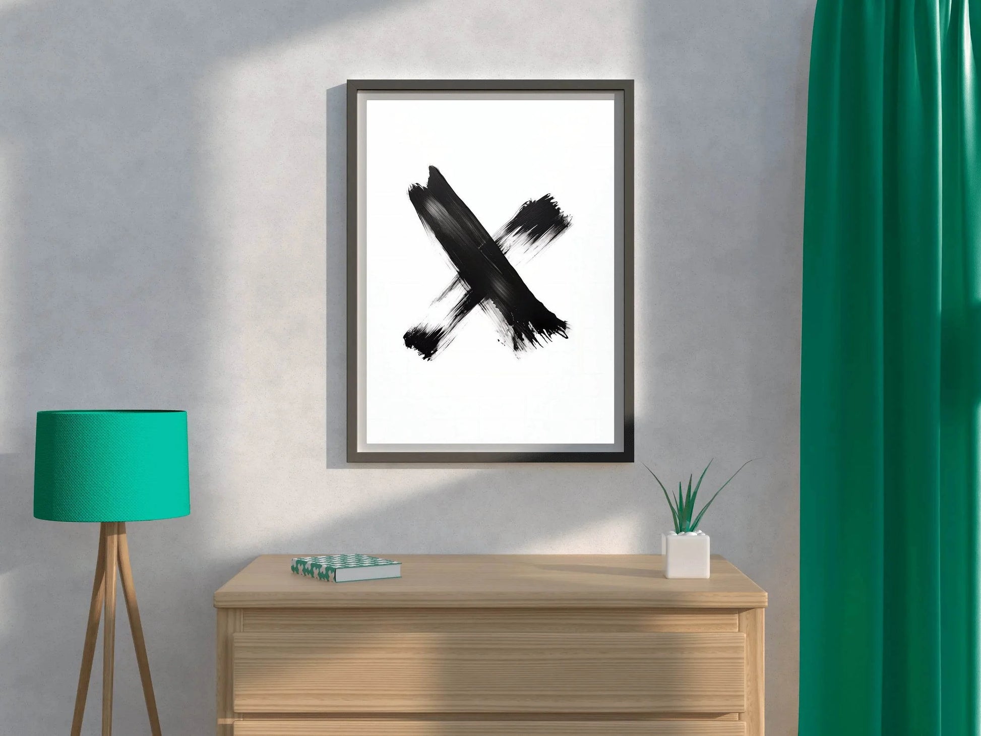 Black Marker Graffiti Symbol Wall Art - beink online art store